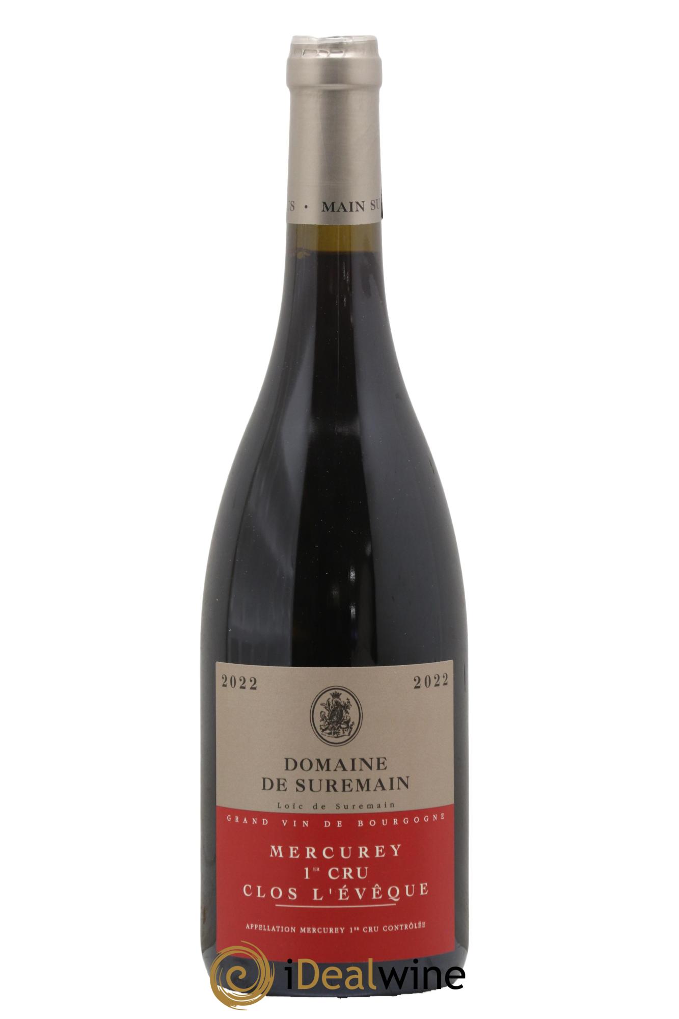Mercurey 1er Cru Clos L'Evêque Suremain 2022 - Lot de 1 bouteille - 0