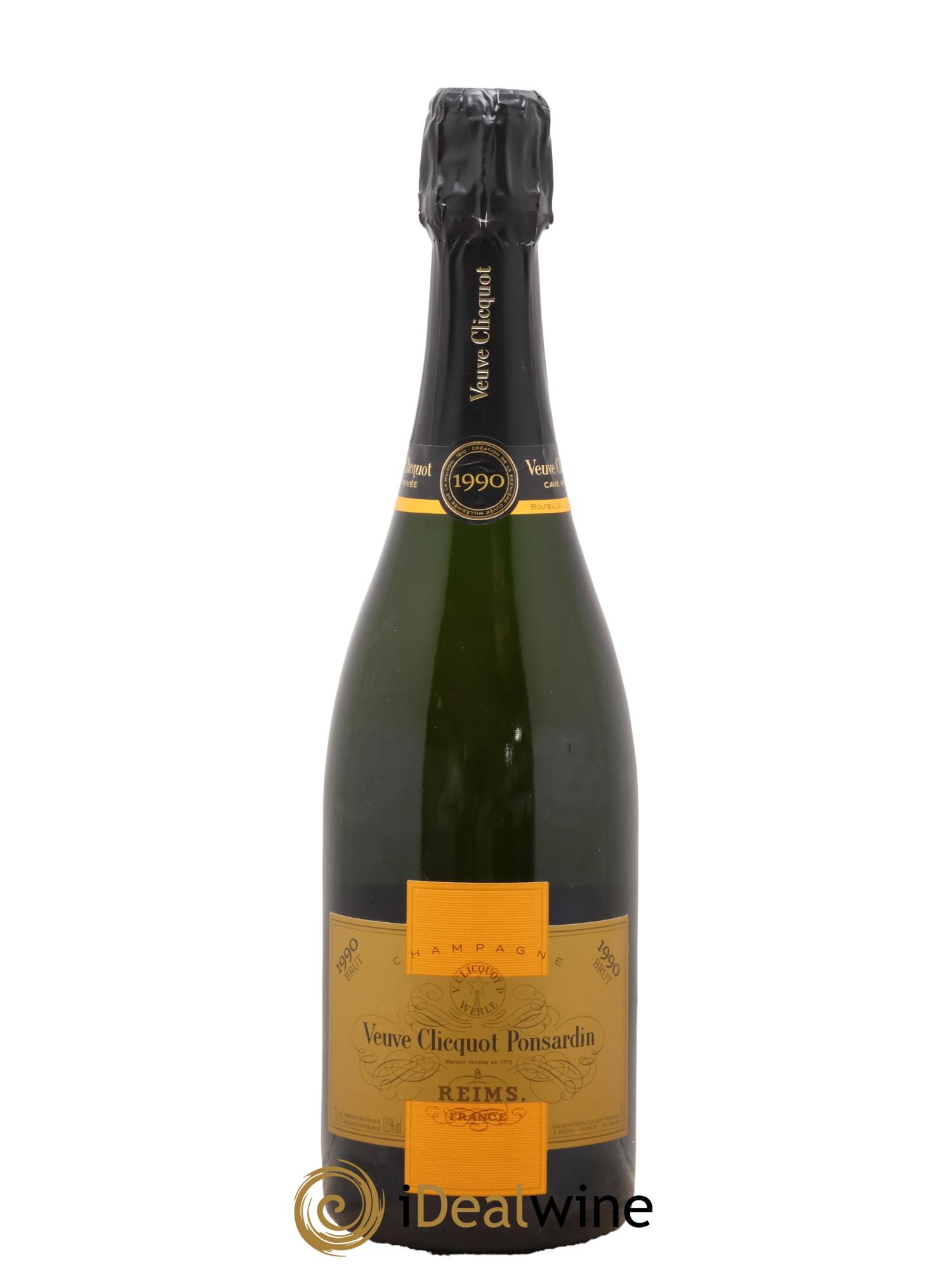 Cave privée Brut Veuve Clicquot 1990 - Posten von 1 Flasche - 0