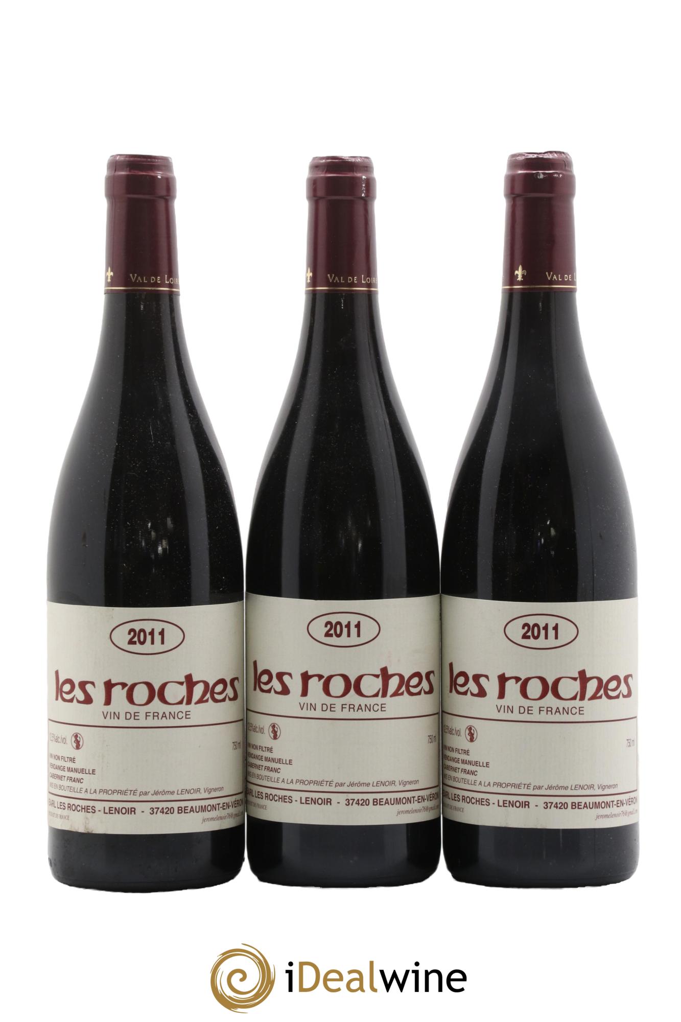 Vin de France Les Roches Lenoir (Domaine) 2011 - Lot de 3 bouteilles - 0