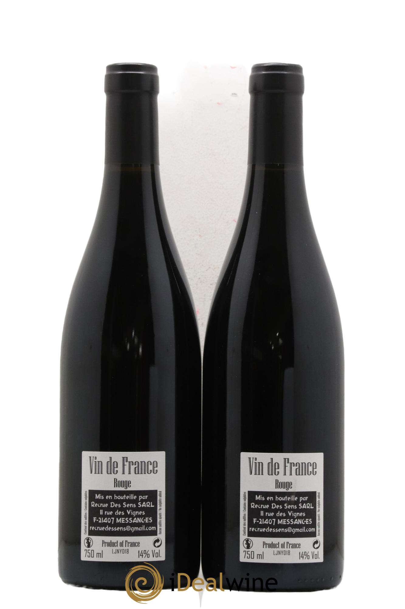 Vin de France Jeannot Yann Durieux - Recrue des Sens 2018 - Lot de 2 bouteilles - 1