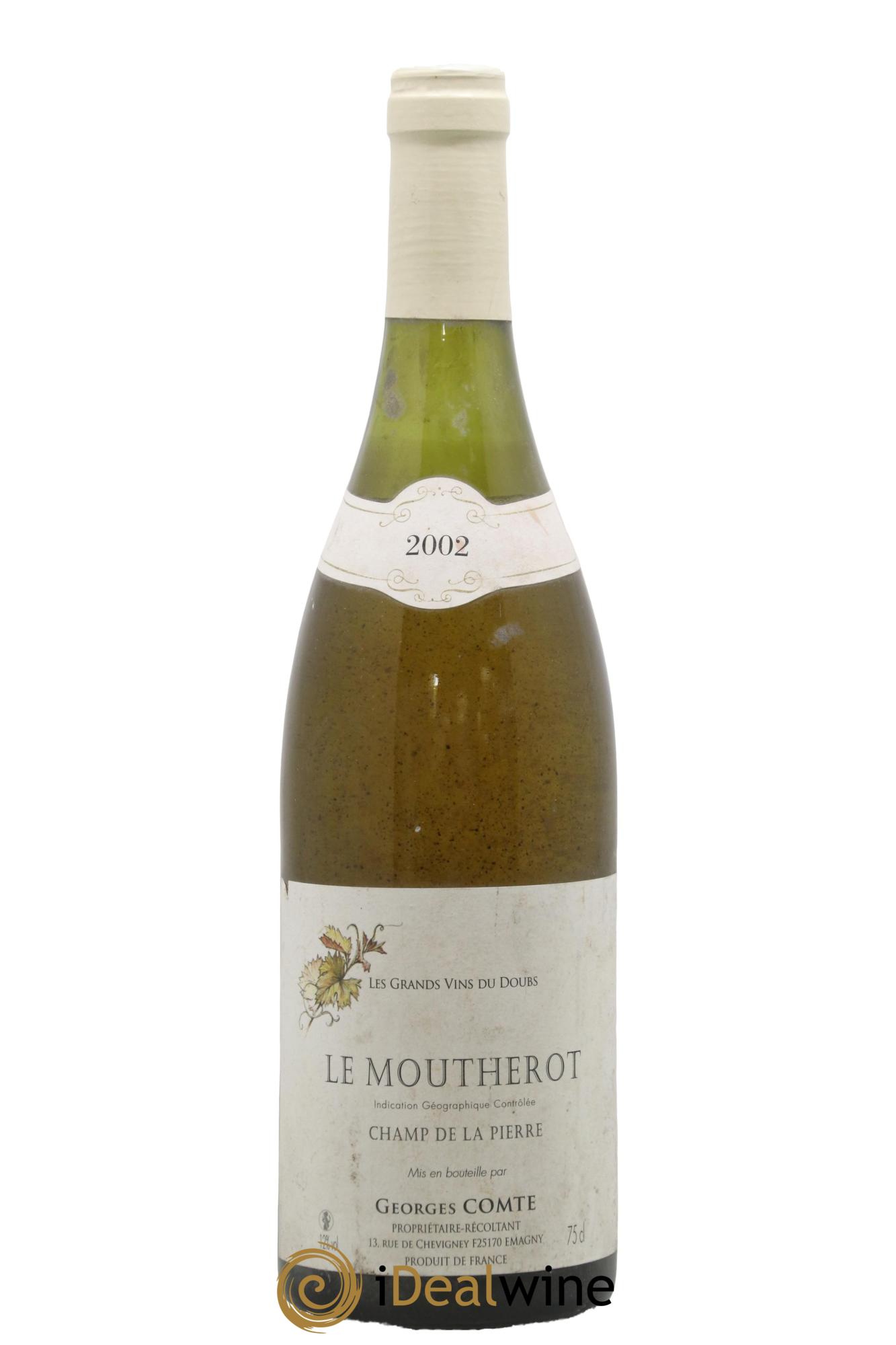 IGP Franche-Comté Le Moutherot Champ De La Pierre Georges Comte 2002 - Posten von 1 Flasche - 0