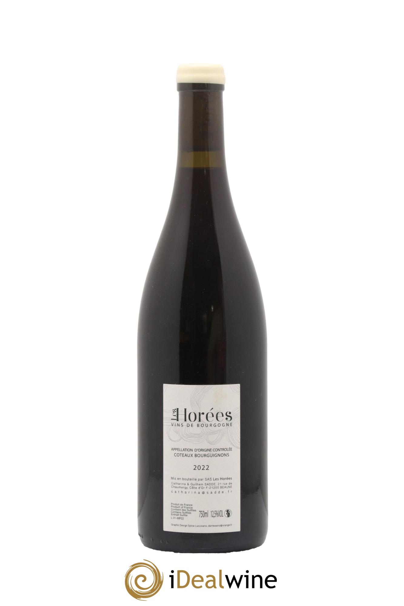 Coteaux Bourguignons Mon Poulain Les Horées 2022 - Lot de 1 bouteille - 1