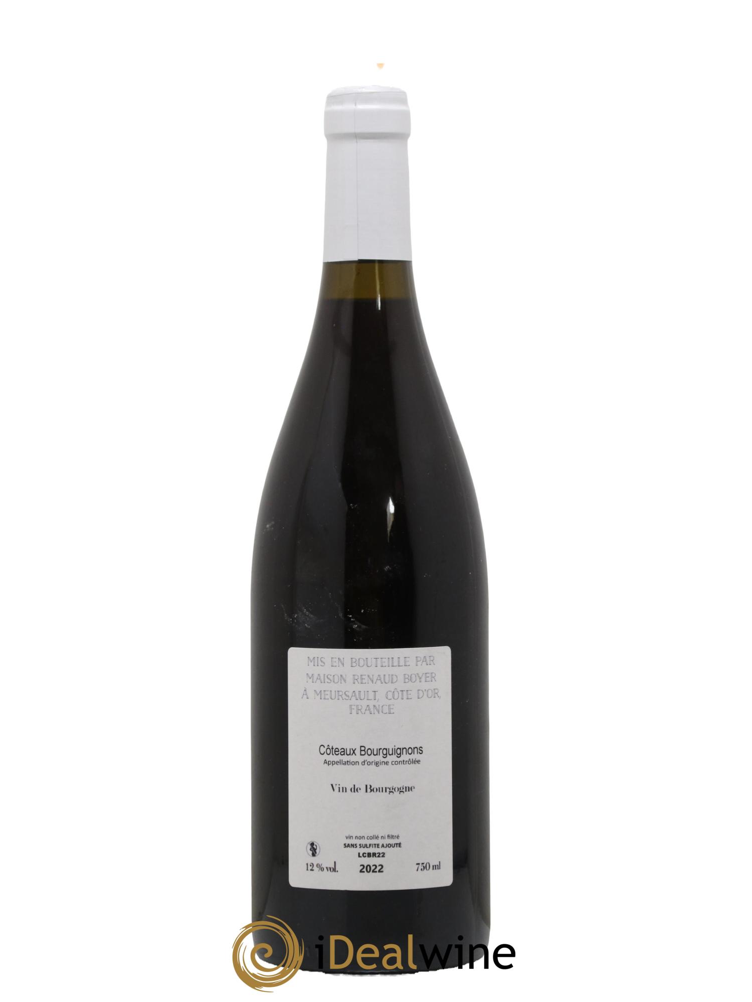 Coteaux Bourguignons En Attendant Riaux Renaud Boyer 2022 - Lot de 1 bouteille - 1