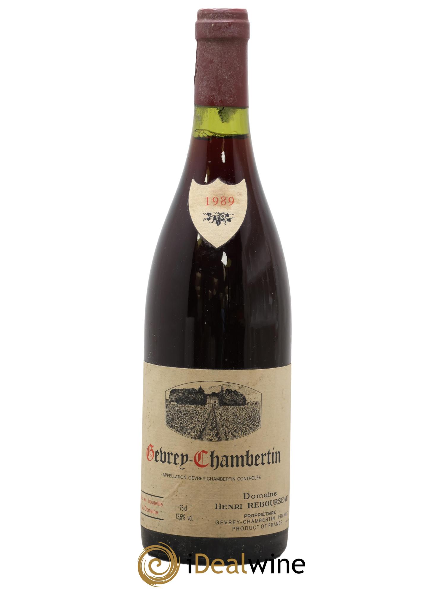 Gevrey-Chambertin Henri Rebourseau (Domaine) 1989 - Posten von 1 Flasche - 0