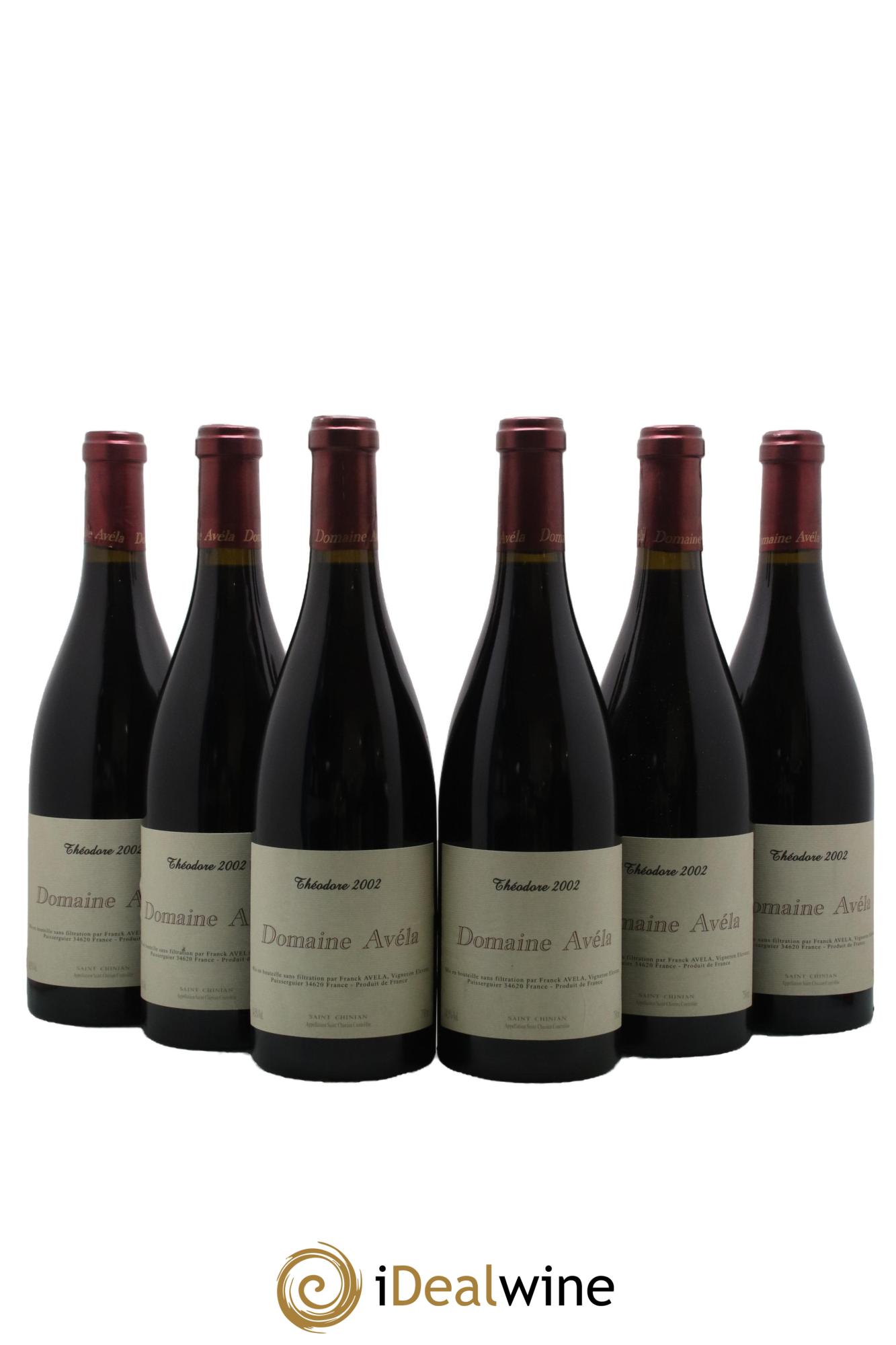 Vin de France Théodore Avéla 2002 - Lot de 6 bouteilles - 0