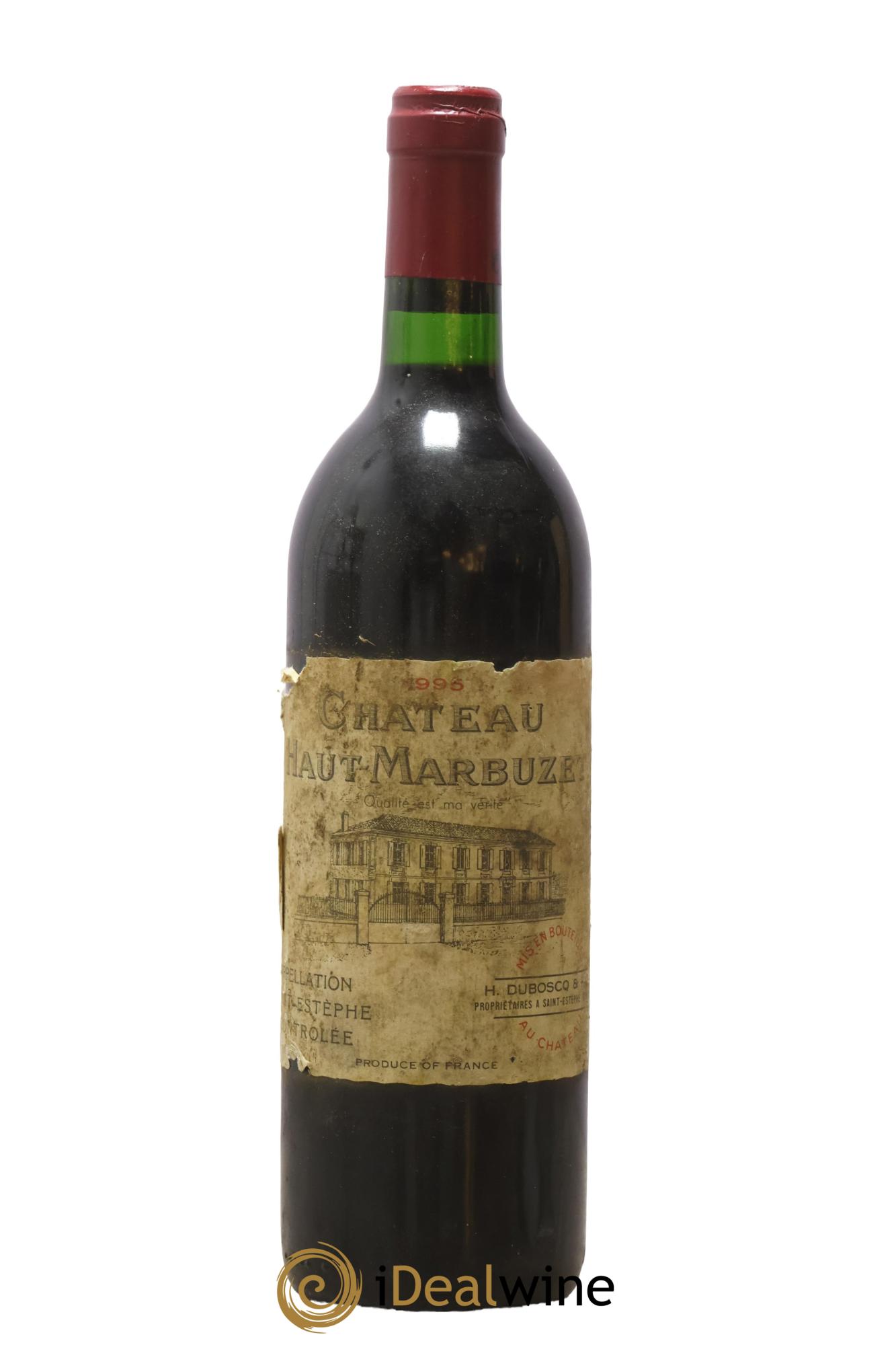 Château Haut Marbuzet 1995 - Lot de 1 bouteille - 0