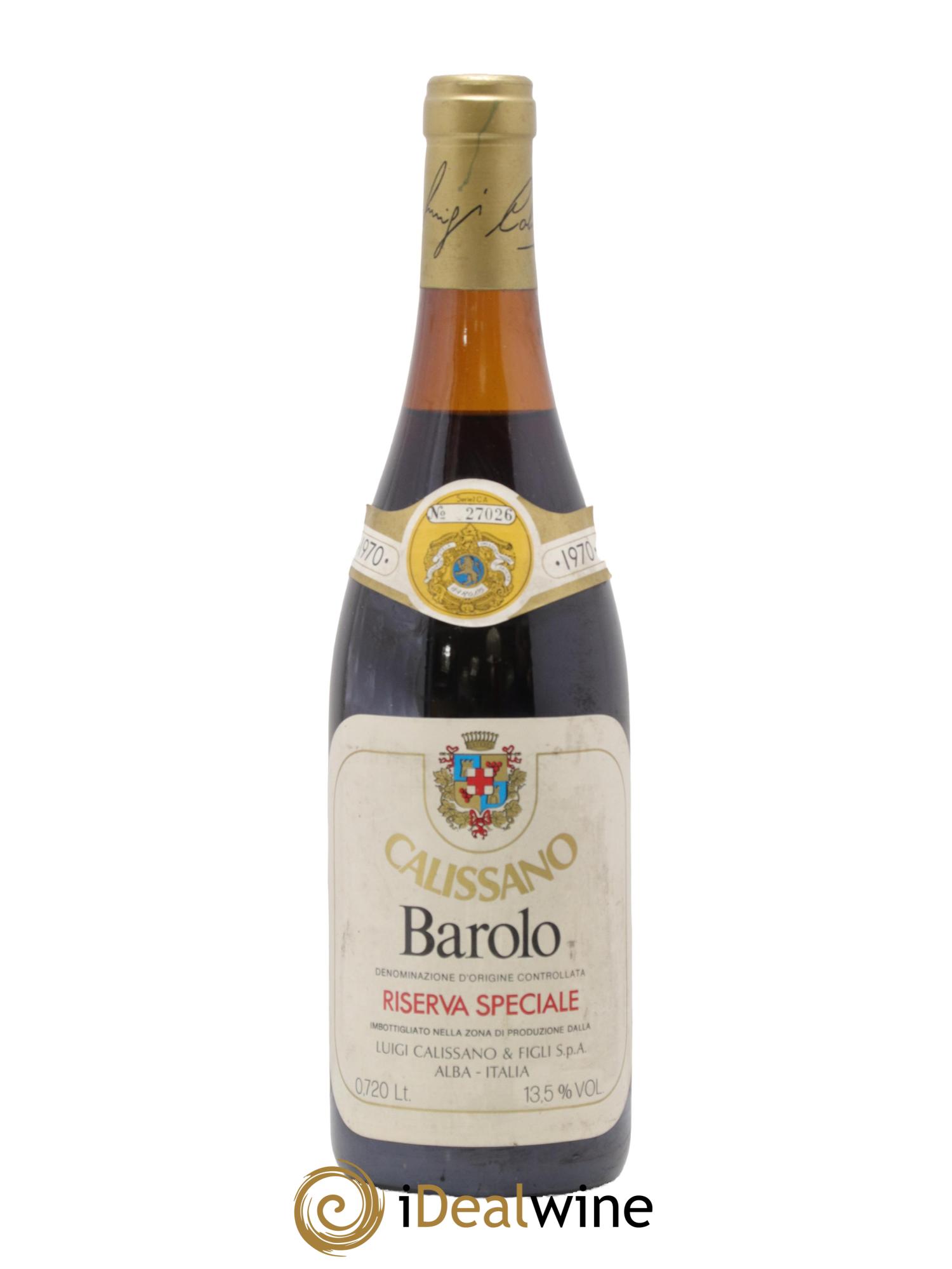 Barolo DOCG Riserva Speciale Luigi Calissano 1970 - Lot of 1 bottle - 0