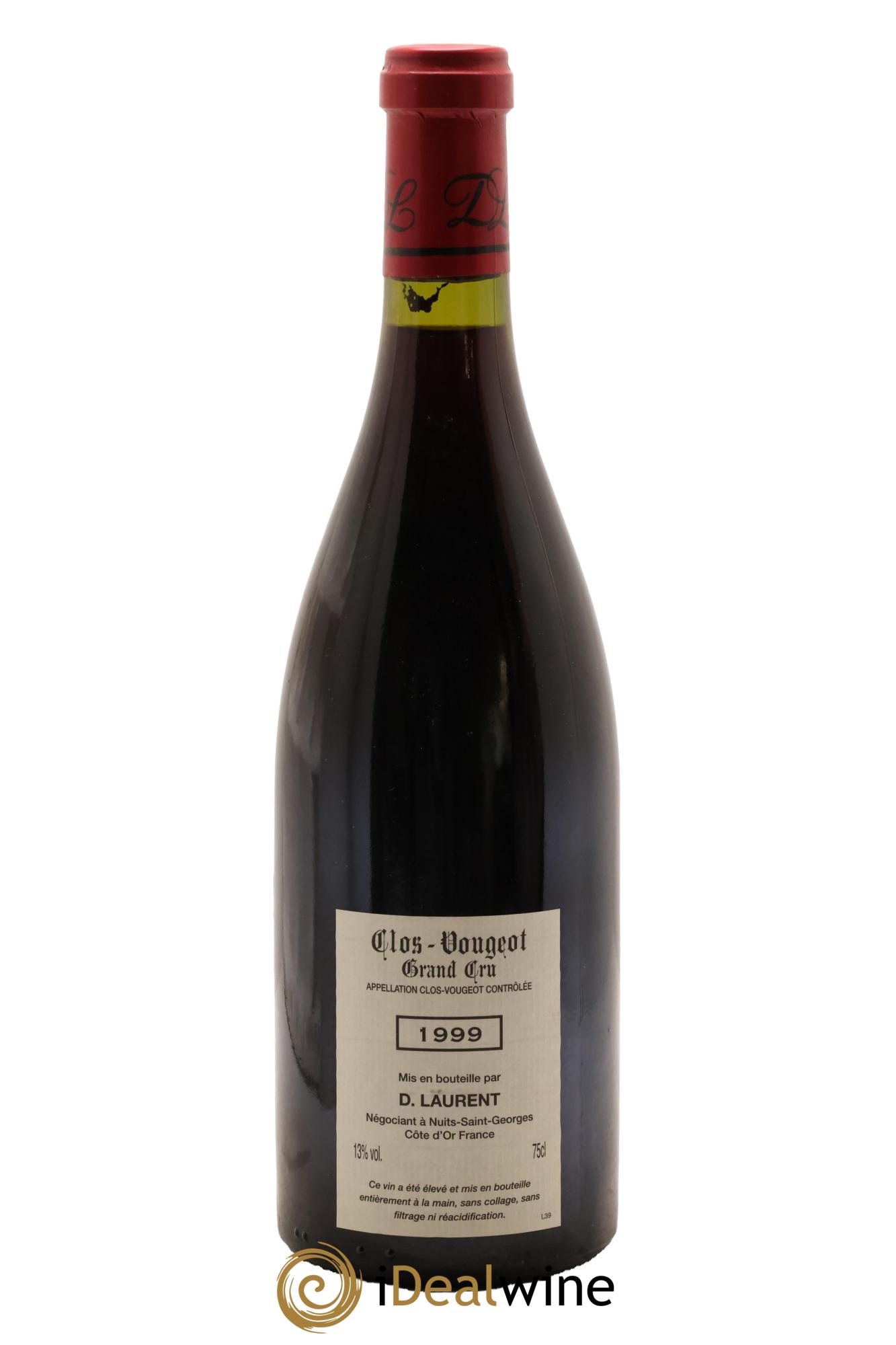 Clos de Vougeot Grand Cru Dominique Laurent 1999 - Lot de 1 bouteille - 1
