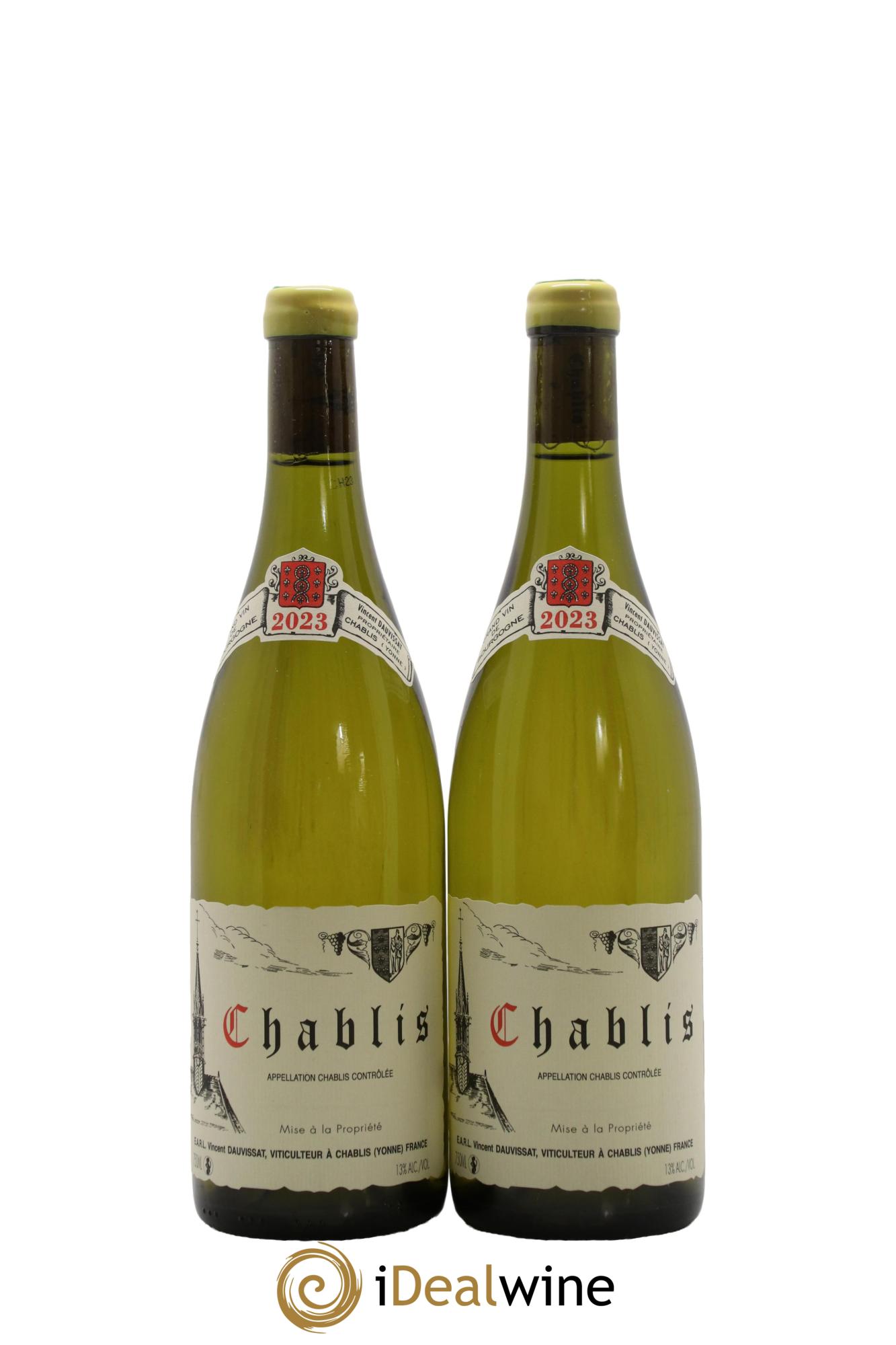 Chablis Vincent Dauvissat (Domaine) 2023 - Lot de 2 bouteilles - 0