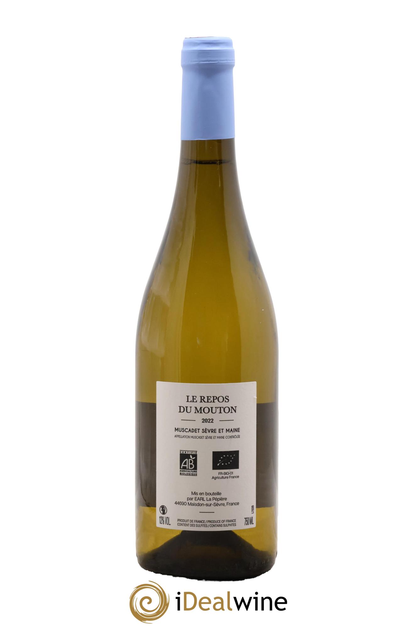 Muscadet-Sèvre-et-Maine Le Repos Du Mouton Domaine De La Pépière 2022 - Lot de 1 bouteille - 1