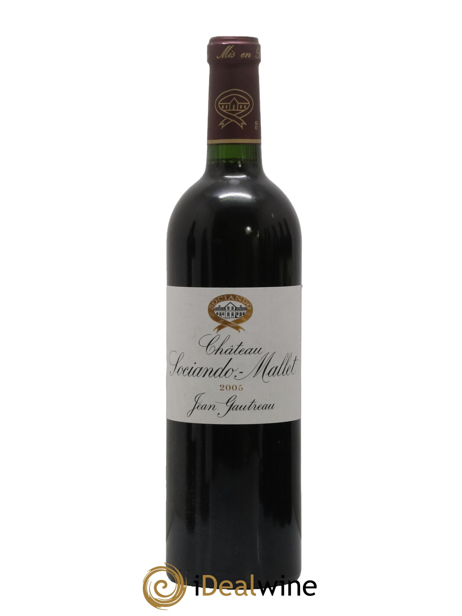 Château Sociando Mallet 2005 - Lot de 1 bouteille - 0