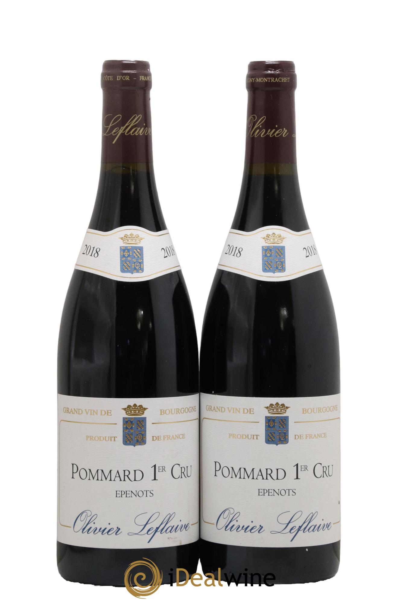 Pommard 1er Cru Epenots Olivier Leflaive 2018 - Lot de 2 bouteilles - 0