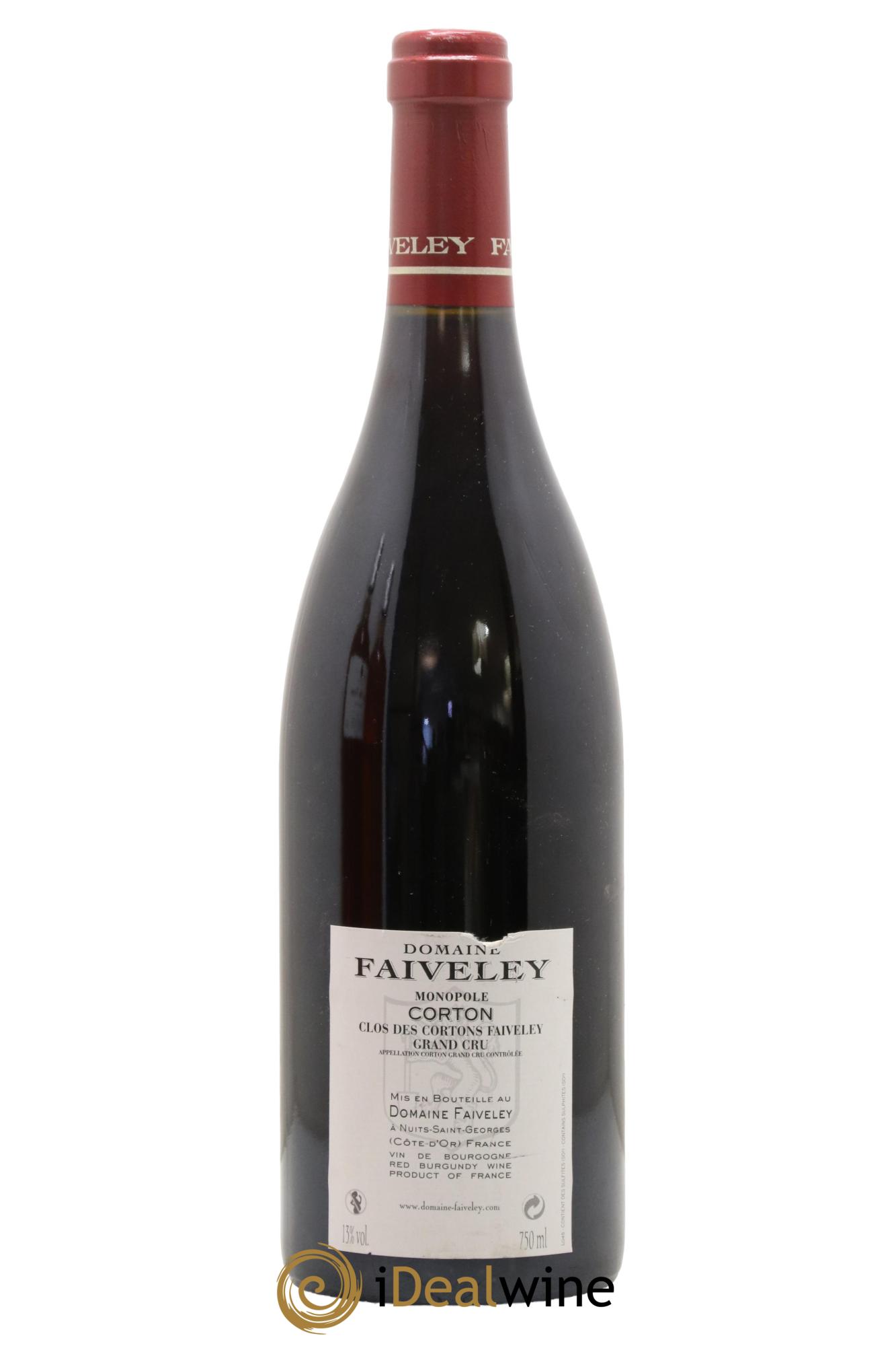 Corton Grand Cru Clos des Cortons Faiveley 2011 - Lot of 1 bottle - 1