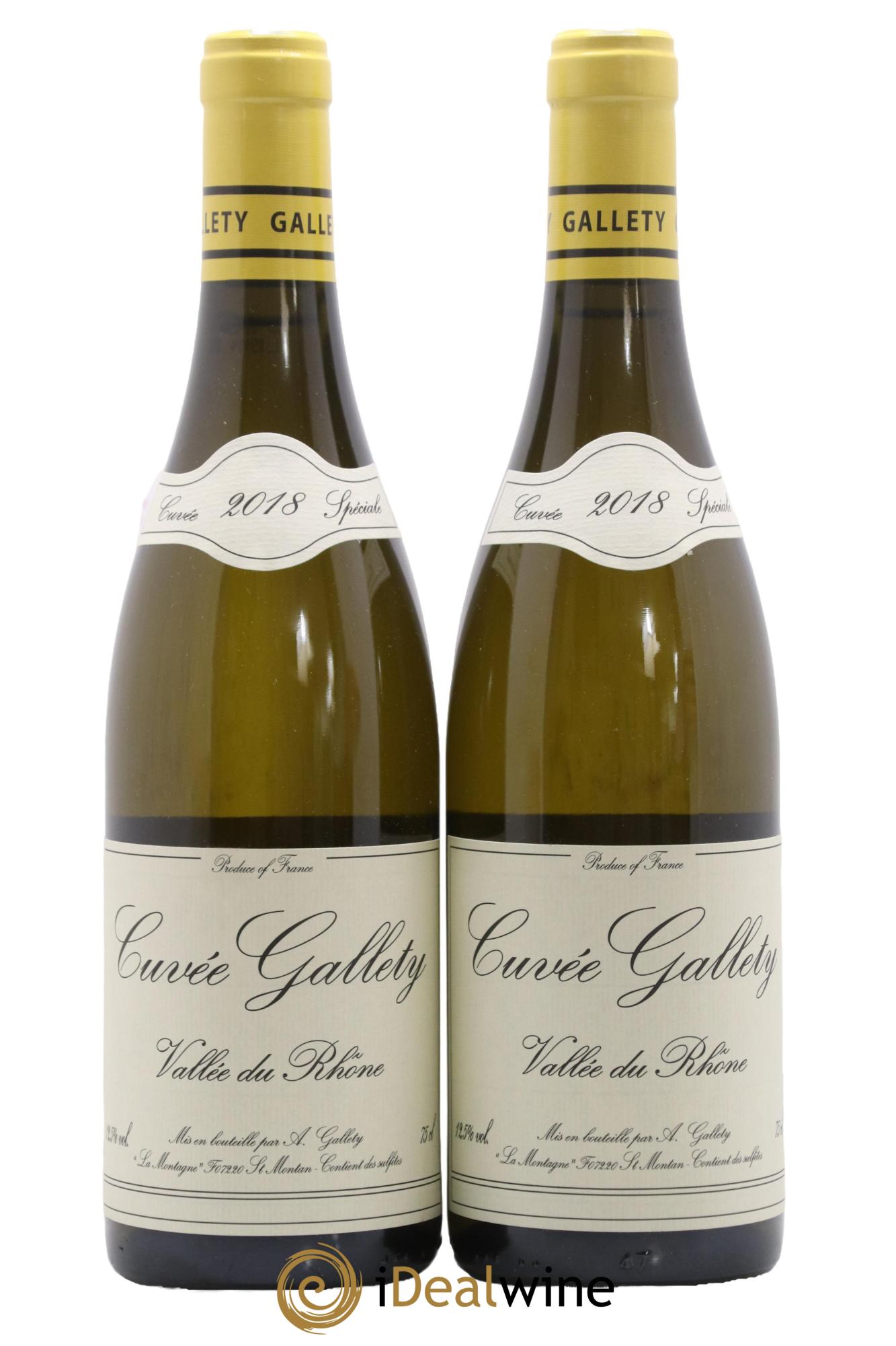 Côtes du Vivarais Blanc Gallety (Domaine) 2018 - Lot de 2 bouteilles - 0