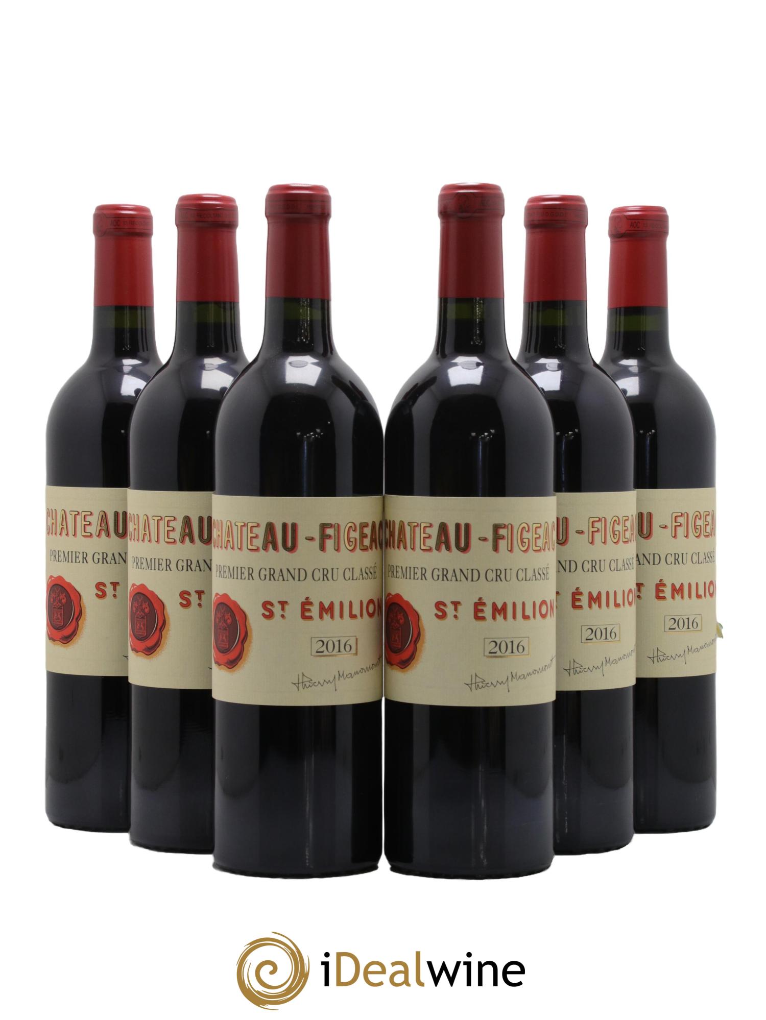 Château Figeac 1er Grand Cru Classé A 2016 - Lot de 6 bouteilles - 0
