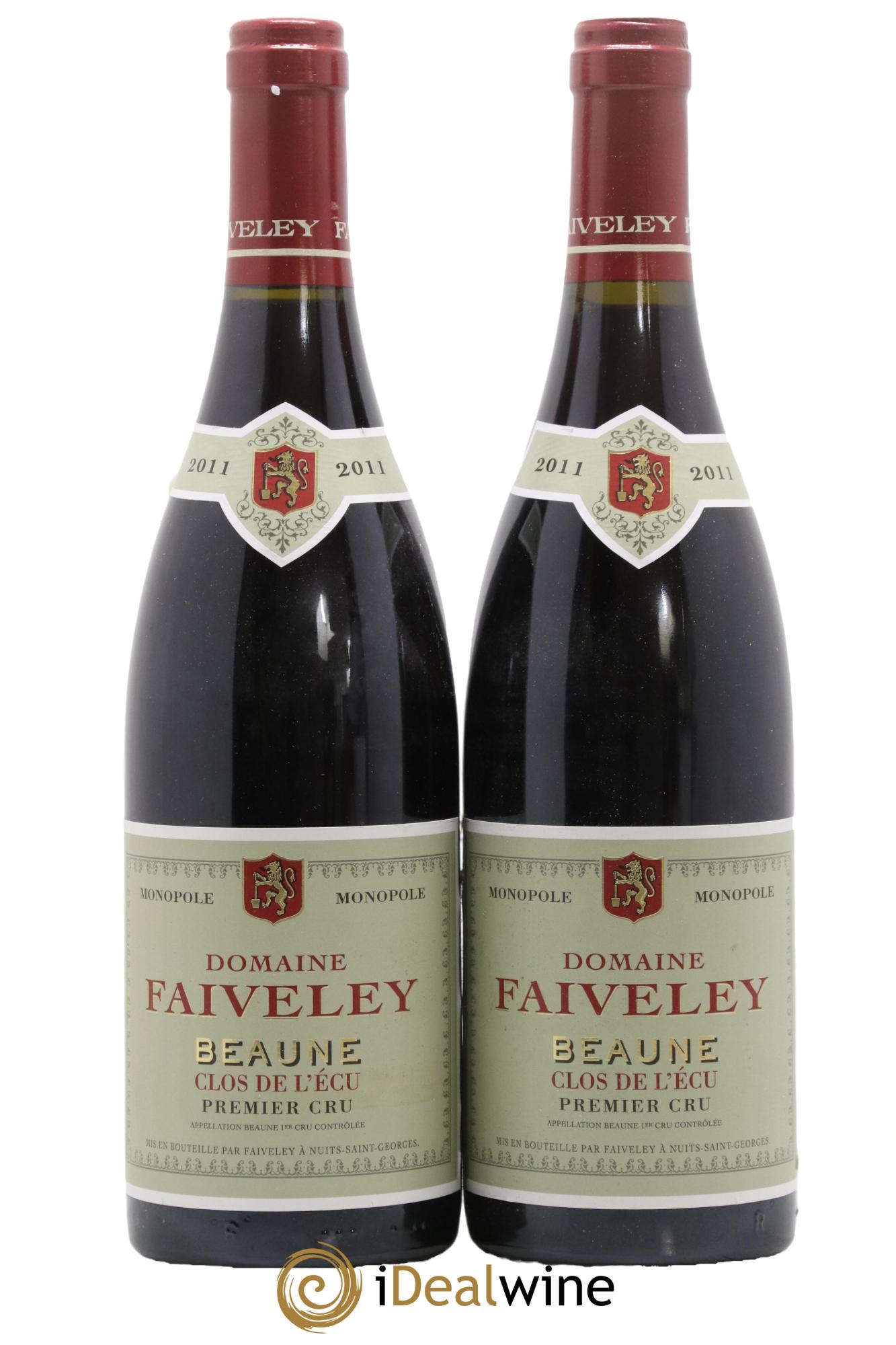 Beaune 1er Cru Clos de l'Ecu Faiveley 2011 - Lot de 2 bouteilles - 0