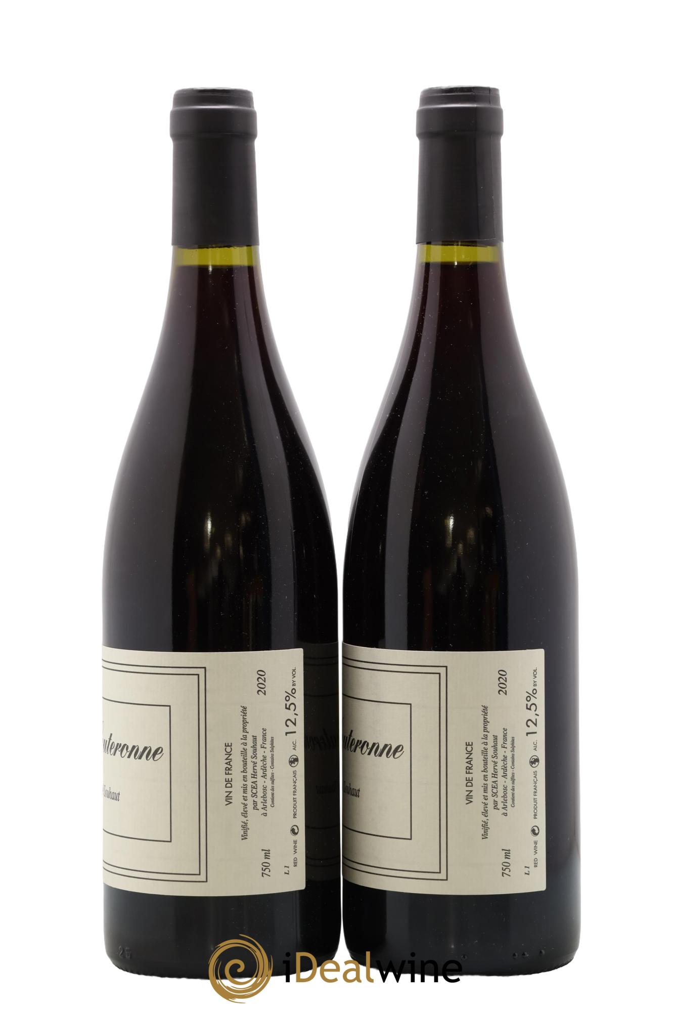 Vin de France La Souteronne Hervé Souhaut - Domaine Romaneaux-Destezet 2020 - Lot of 2 bottles - 1
