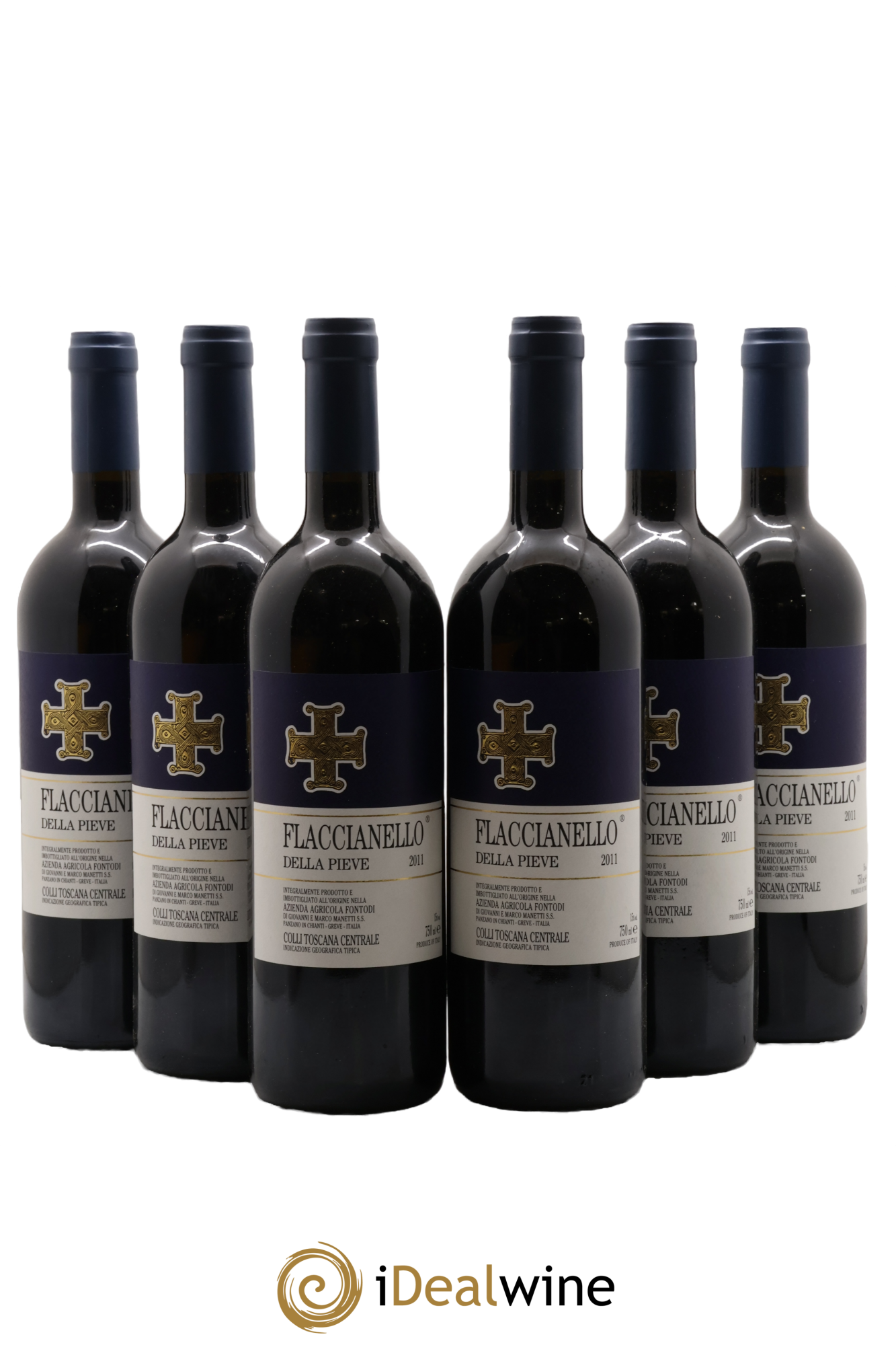Toscana IGT Flaccianello della Pieve Azienda Agricola Fontodi 2011 - Lot de 6 bouteilles - 0