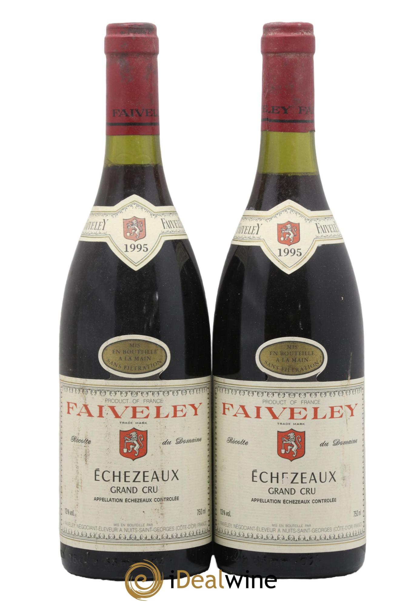 Echezeaux Grand Cru Faiveley 1995 - Lotto di 2 bottiglie - 0