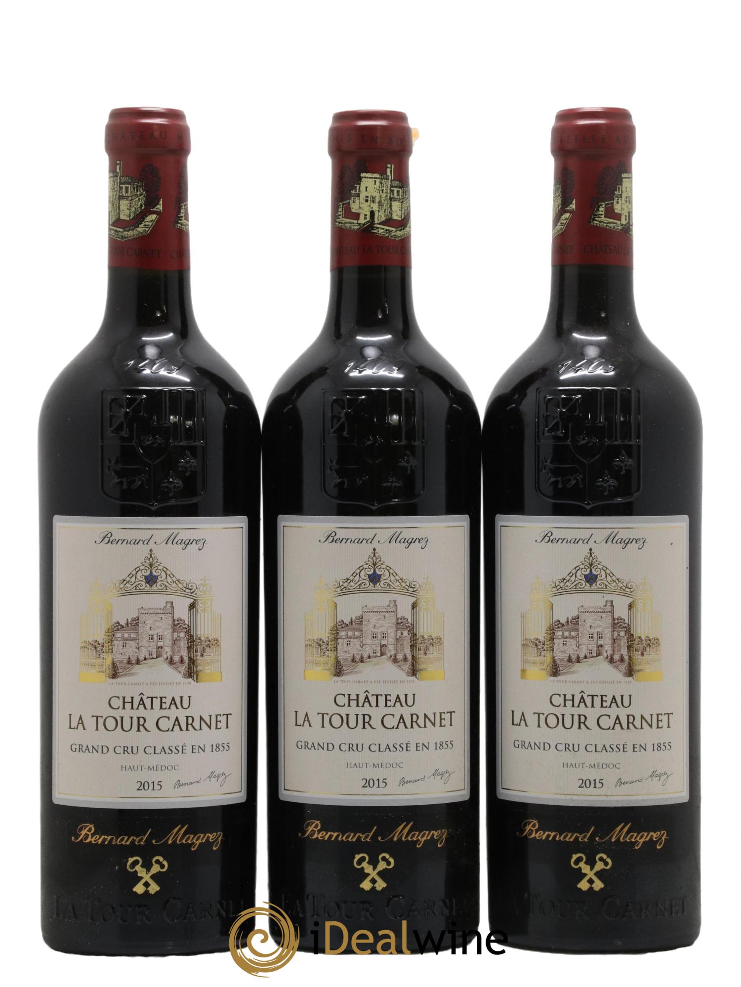 Château la Tour Carnet 4ème Grand Cru Classé 2015 - Lot de 6 bouteilles - 2