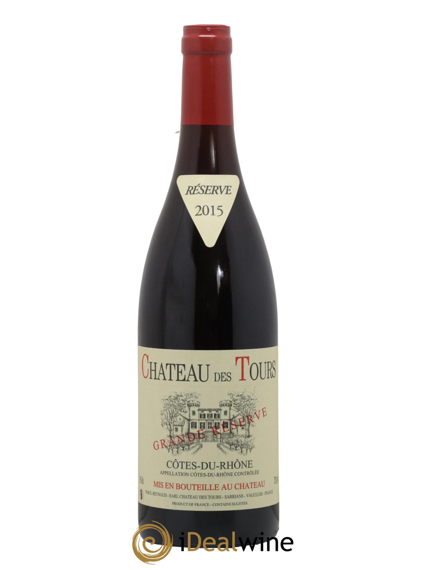 Côtes-du-Rhône Château des Tours Grande Réserve Emmanuel Reynaud 2015 - Lot de 1 bouteille - 0