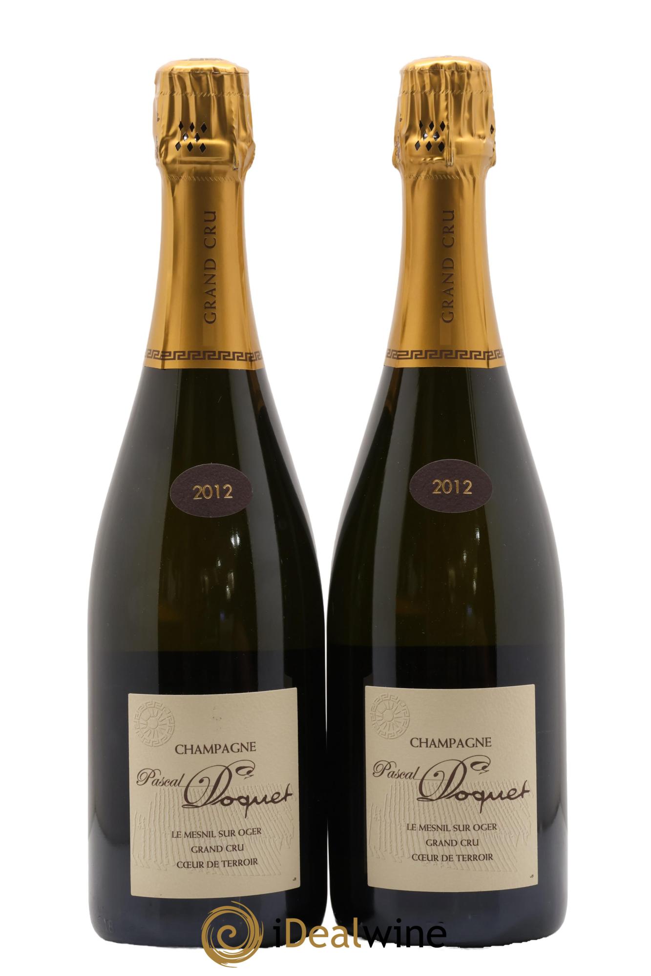 Champagne Grand Cru Le Mesnil Doquet Pascal 2012 - Lote de 2 botellas - 0