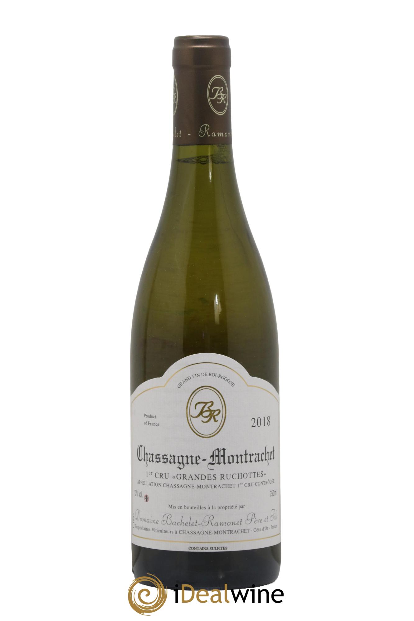 Chassagne-Montrachet 1er Cru Les Grandes Ruchottes Bachelet-Ramonet (Domaine) 2018 - Lot de 1 bouteille - 0