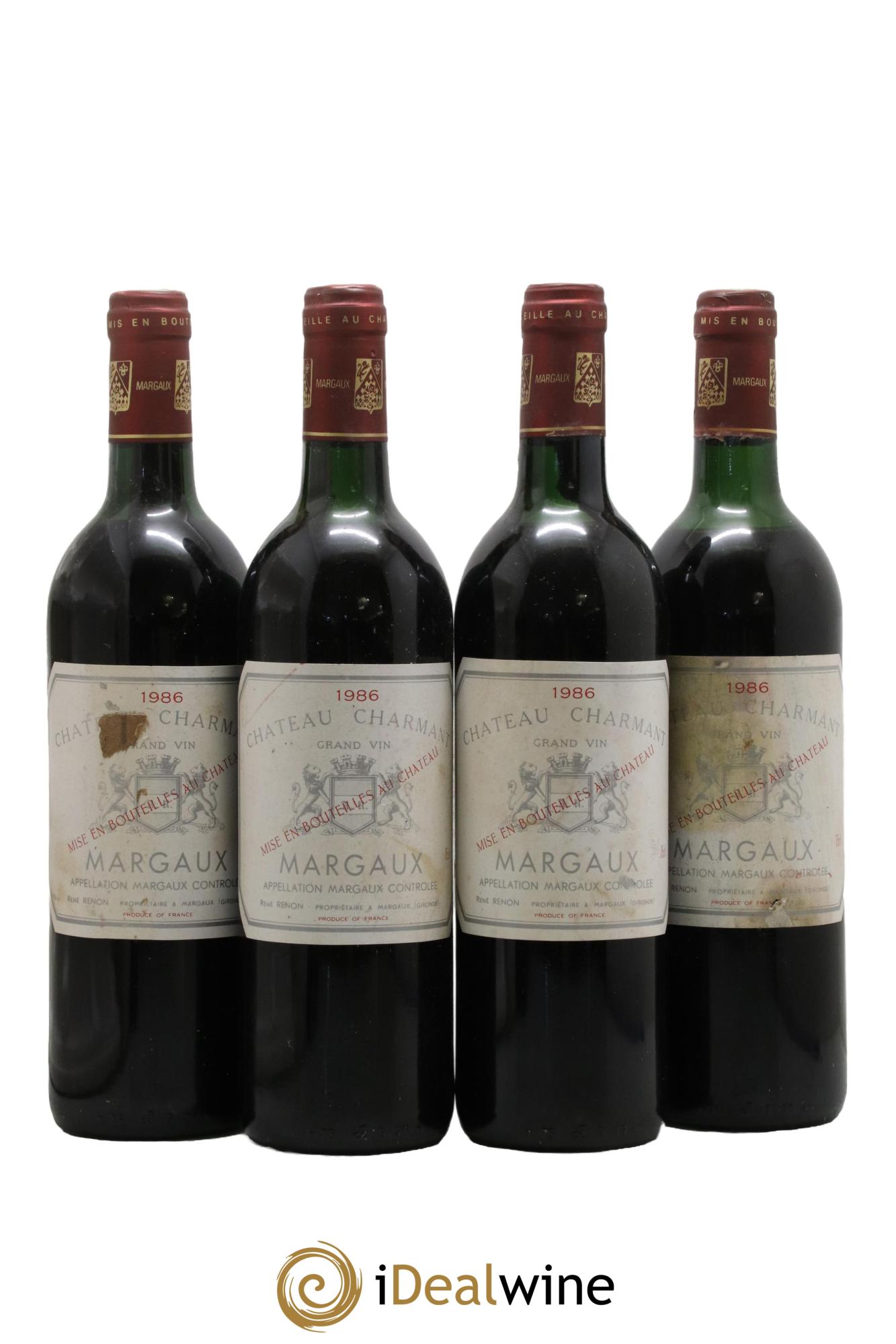 Château Charmant 1986 - Lot de 4 bouteilles - 0