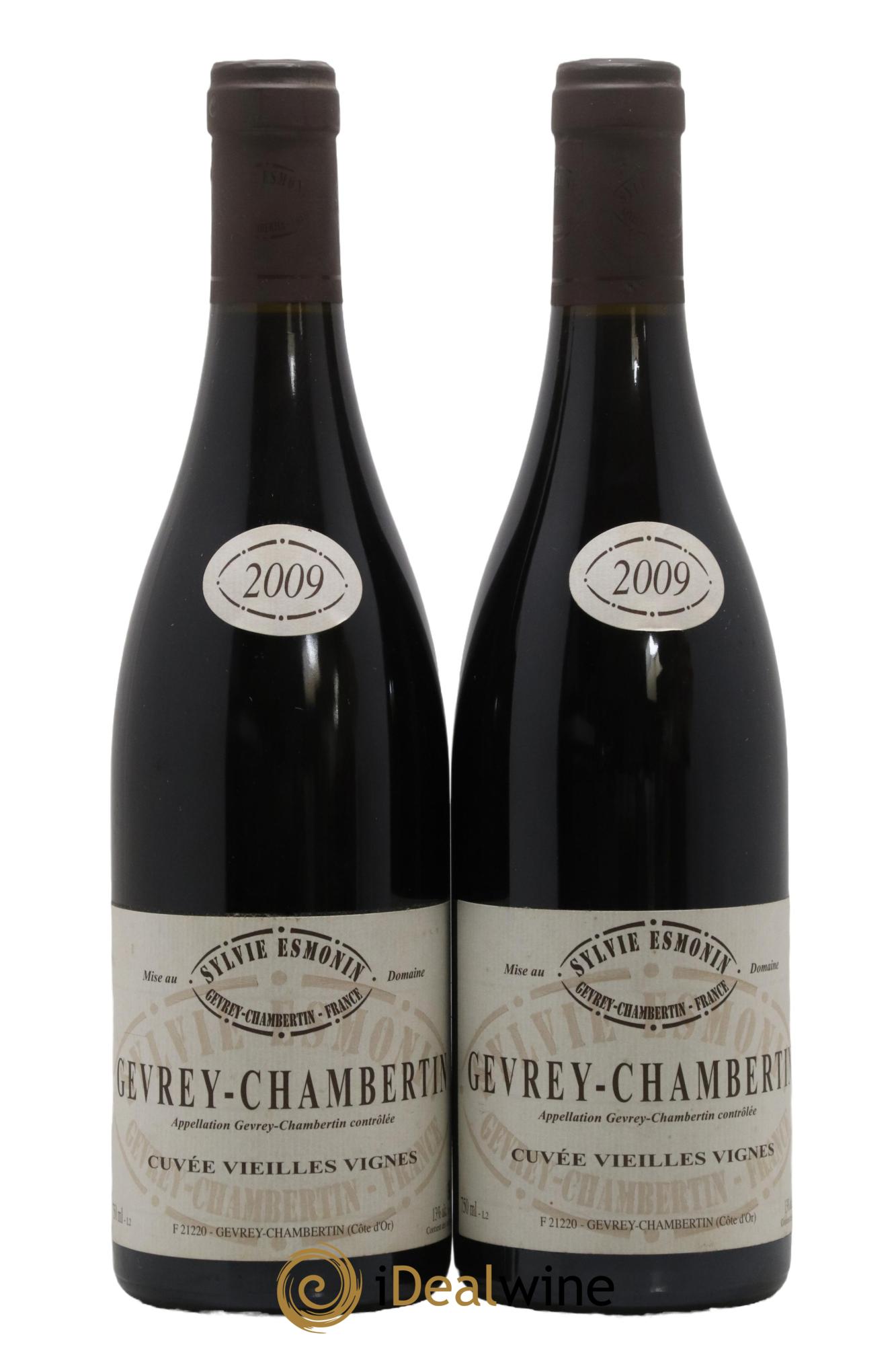 Gevrey-Chambertin Vieilles Vignes Sylvie Esmonin 2009 - Lot de 2 bouteilles - 0