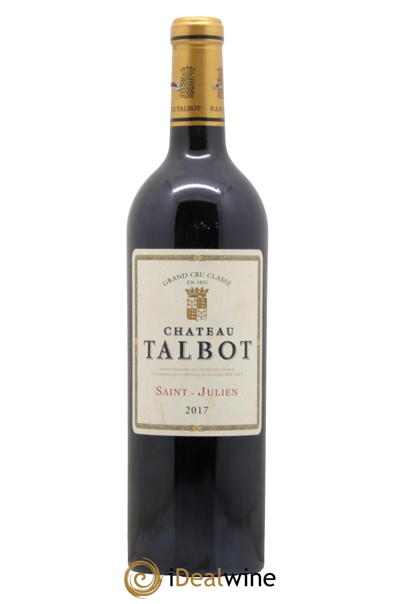 Château Talbot 4ème Grand Cru Classé 2017 - Lot de 1 bouteille - 0