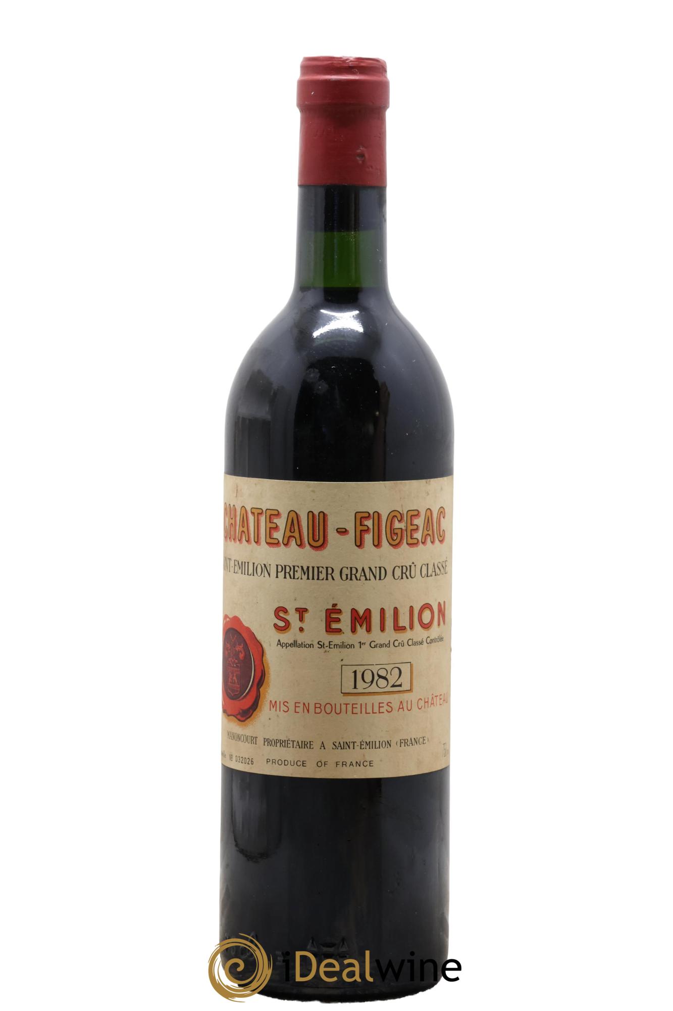 Château Figeac 1er Grand Cru Classé A 1982 - Lotto di 1 bottiglia - 0