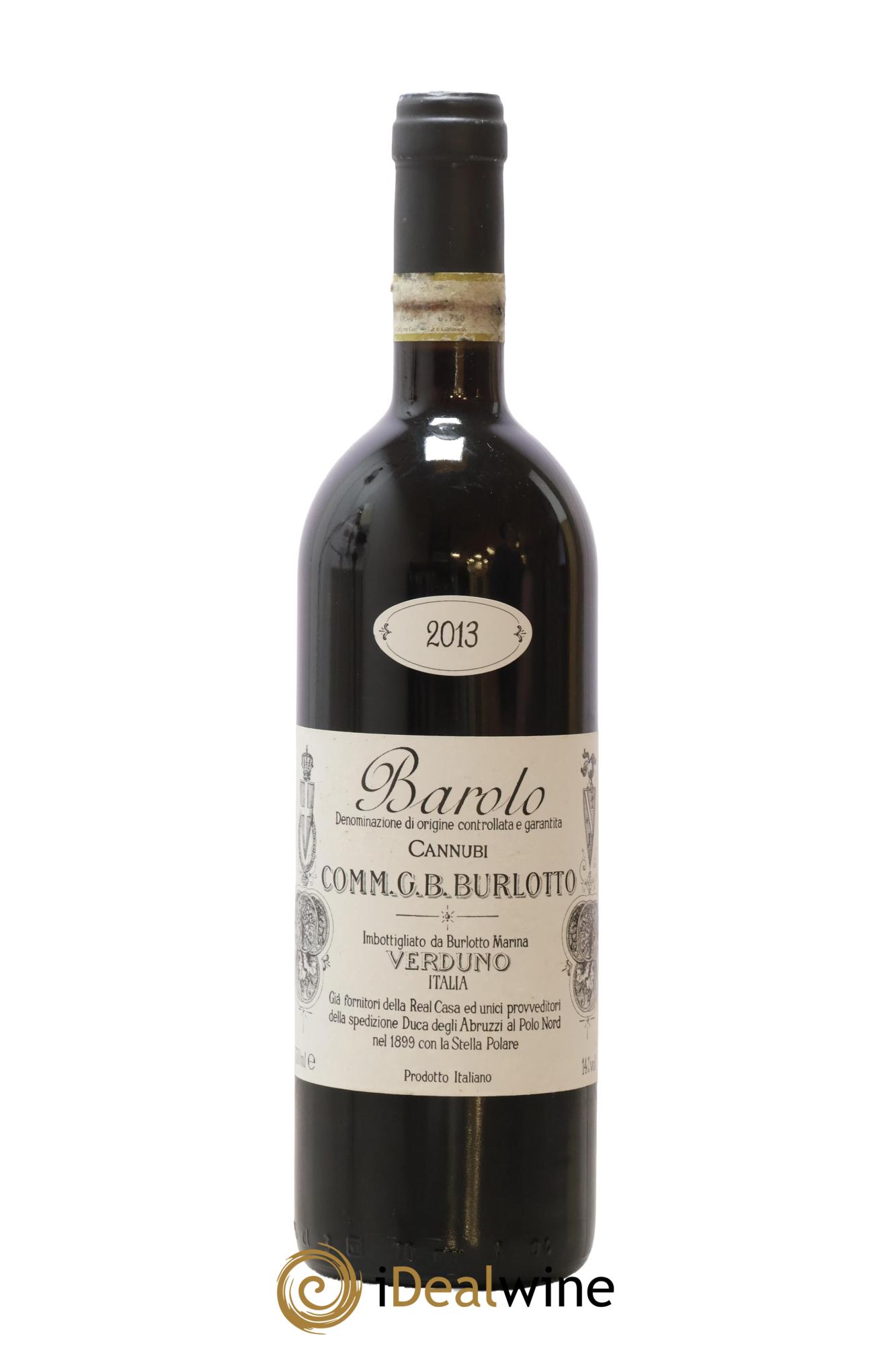 Barolo DOCG Cannubi Comm. Giovan Battista Burlotto 2013 - Lot de 1 bouteille - 0