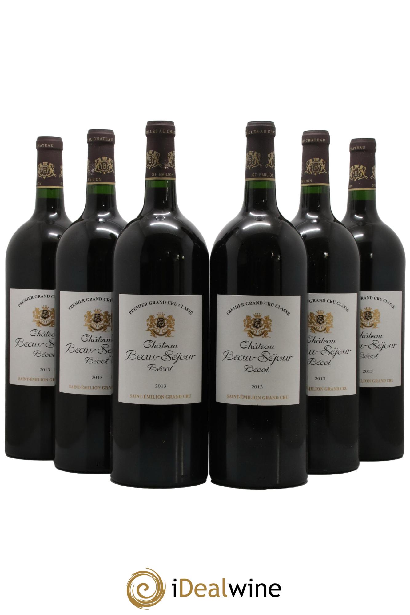 Château Beau-Séjour Bécot 1er Grand Cru Classé B 2013 - Lot de 6 magnums - 0
