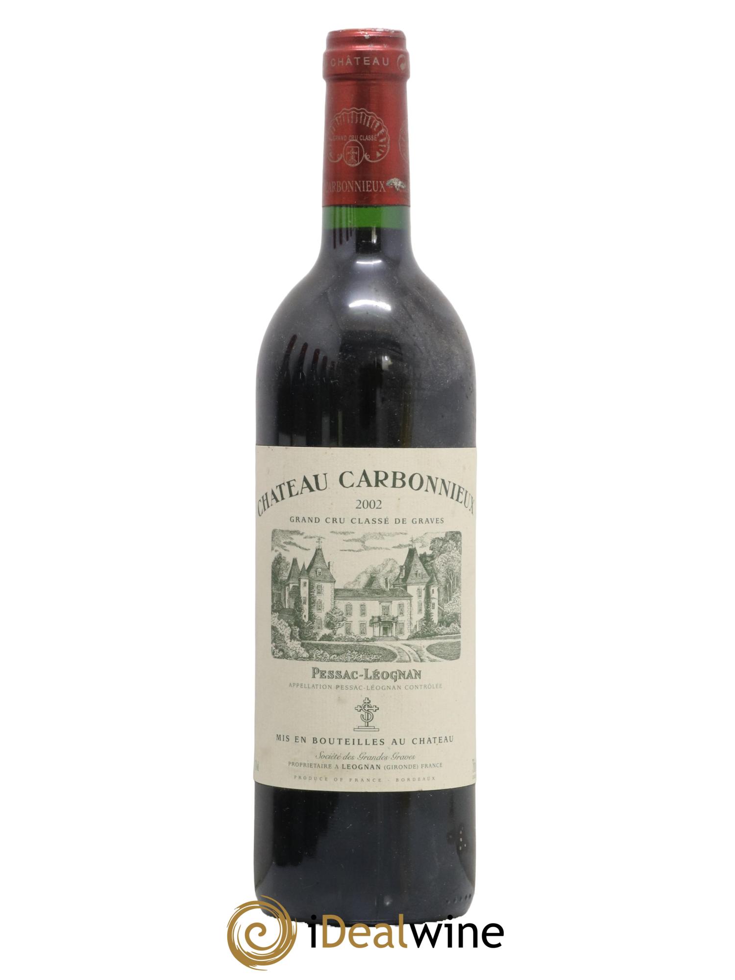 Château Carbonnieux Cru Classé de Graves 2002 - Lot de 1 bouteille - 0
