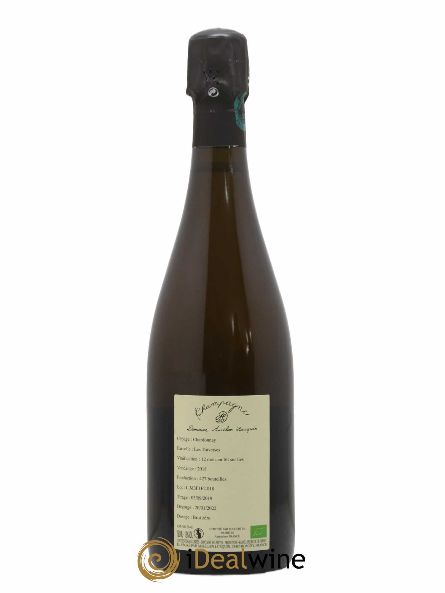 Chardonnay Les Traverses Aurélien Lurquin 2018 - Lot of 1 bottle - 1