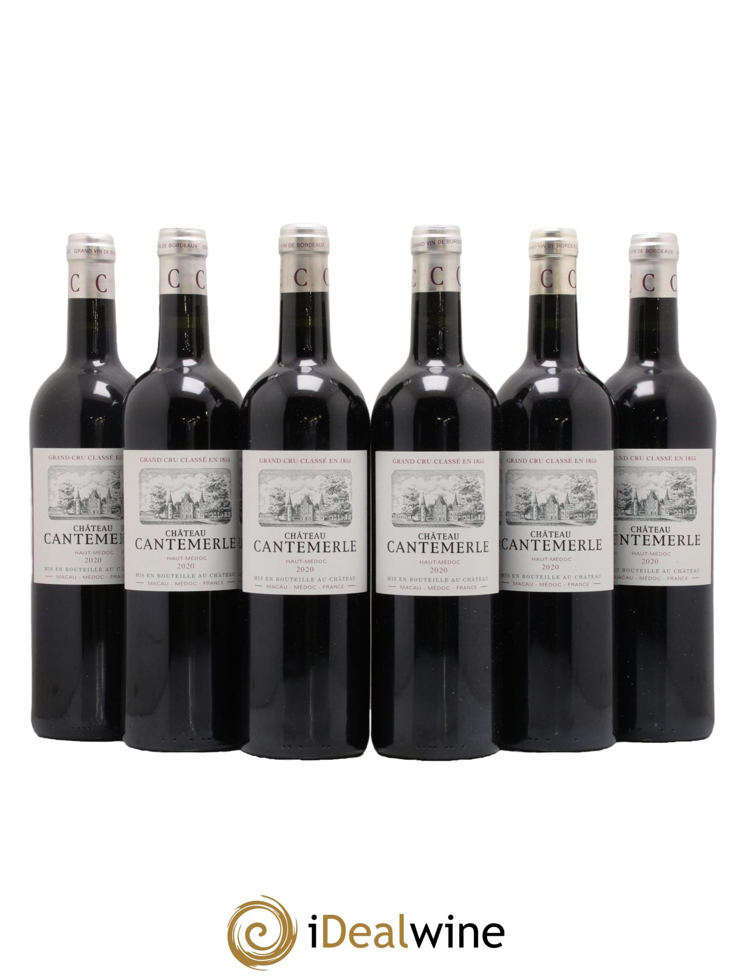 Château Cantemerle 5ème Grand Cru Classé 2020 - Lot de 6 bouteilles - 0