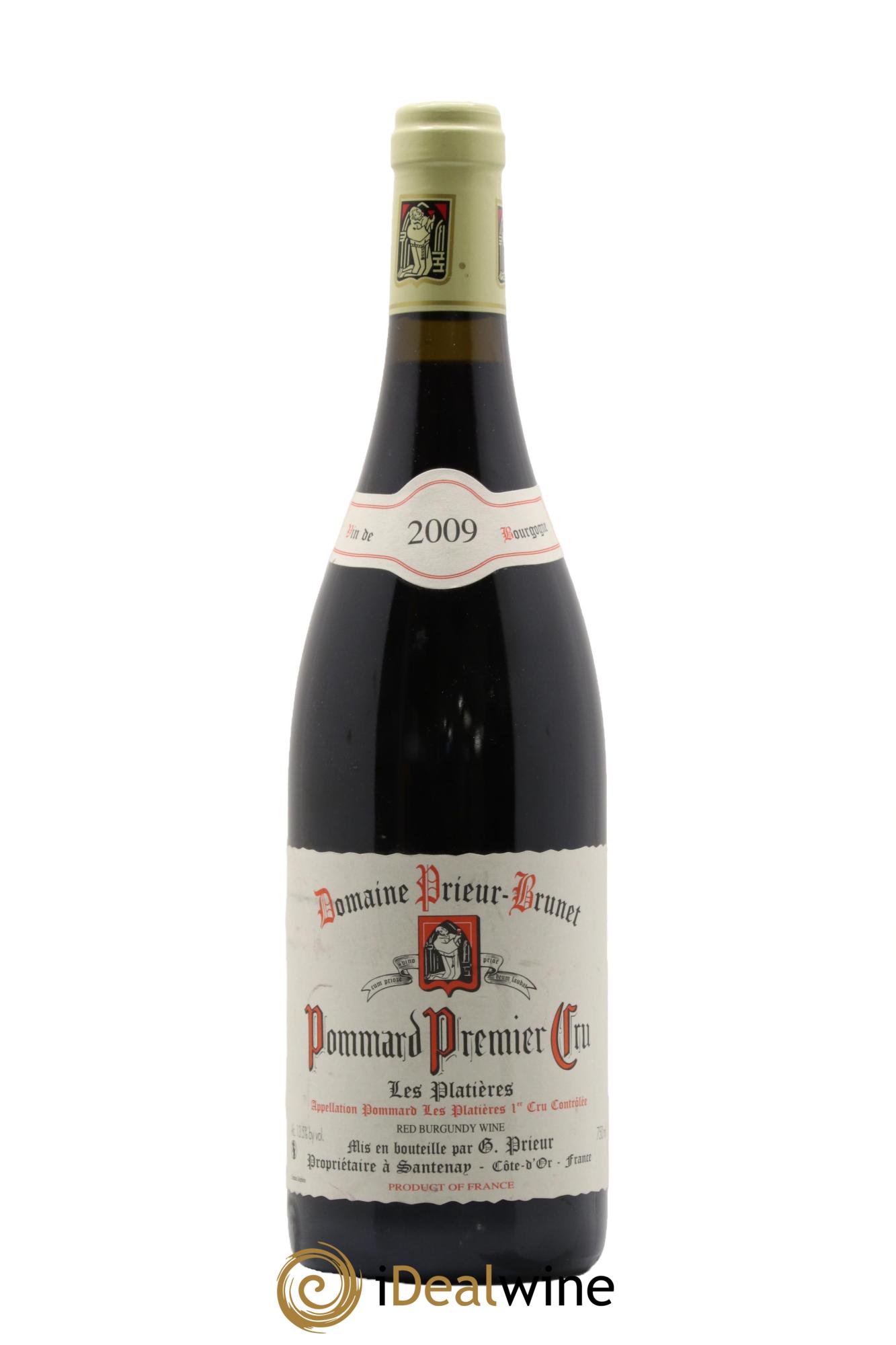 Pommard 1er Cru Les Platières Domaine Prieur Brunet 2009 - Lot de 1 bouteille - 0