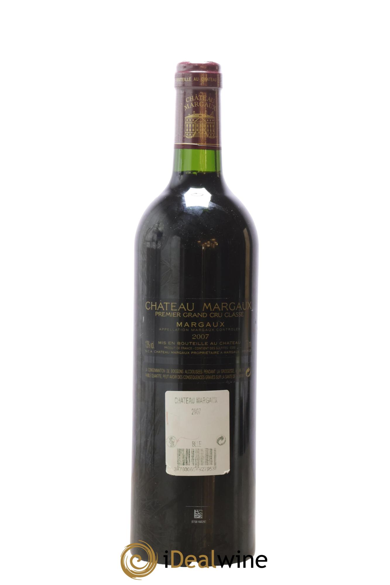 Château Margaux 1er Grand Cru Classé 2007 - Posten von 1 Flasche - 1