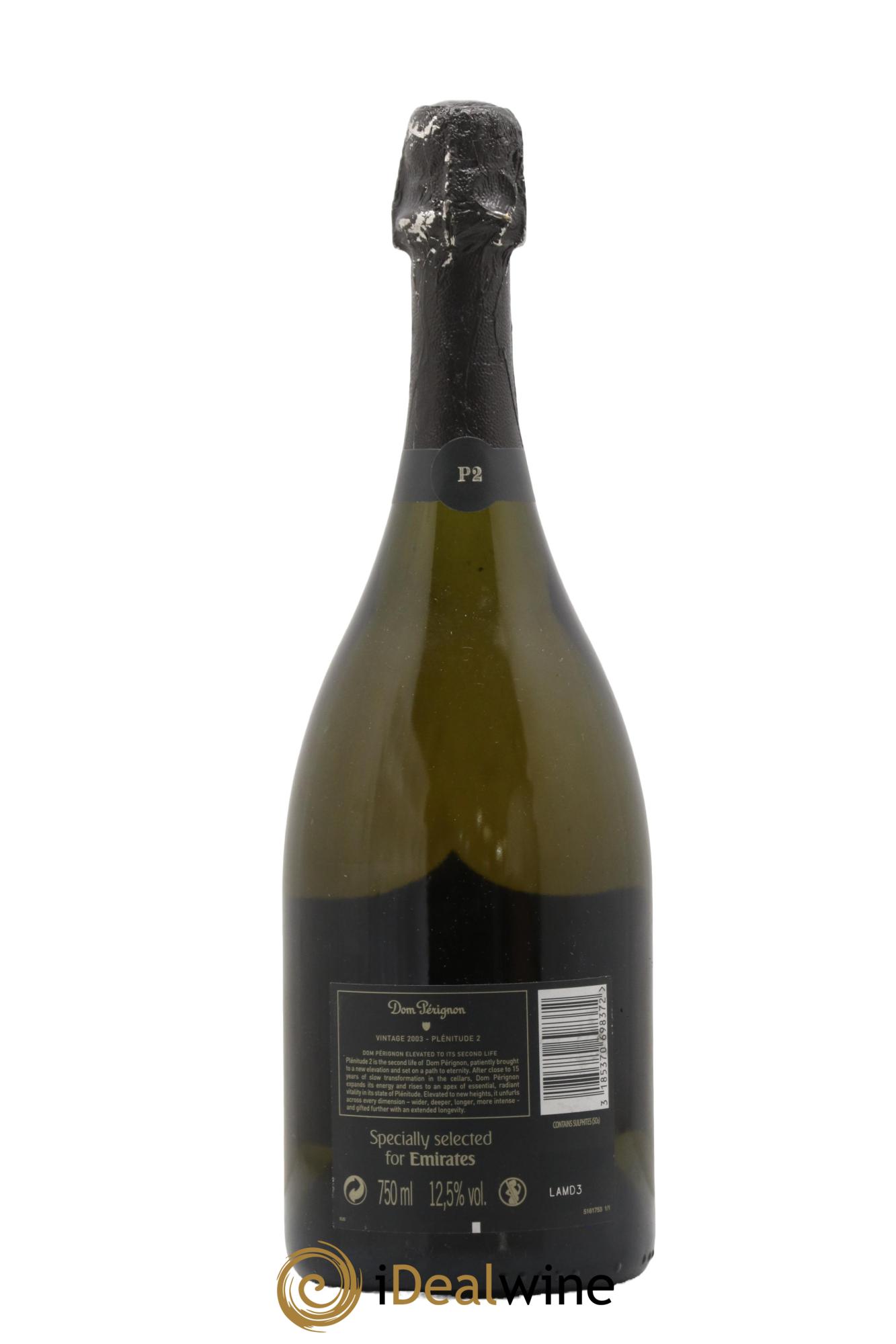 2eme Plénitude (P2) Dom Pérignon 2003 - Lot of 1 bottle - 1