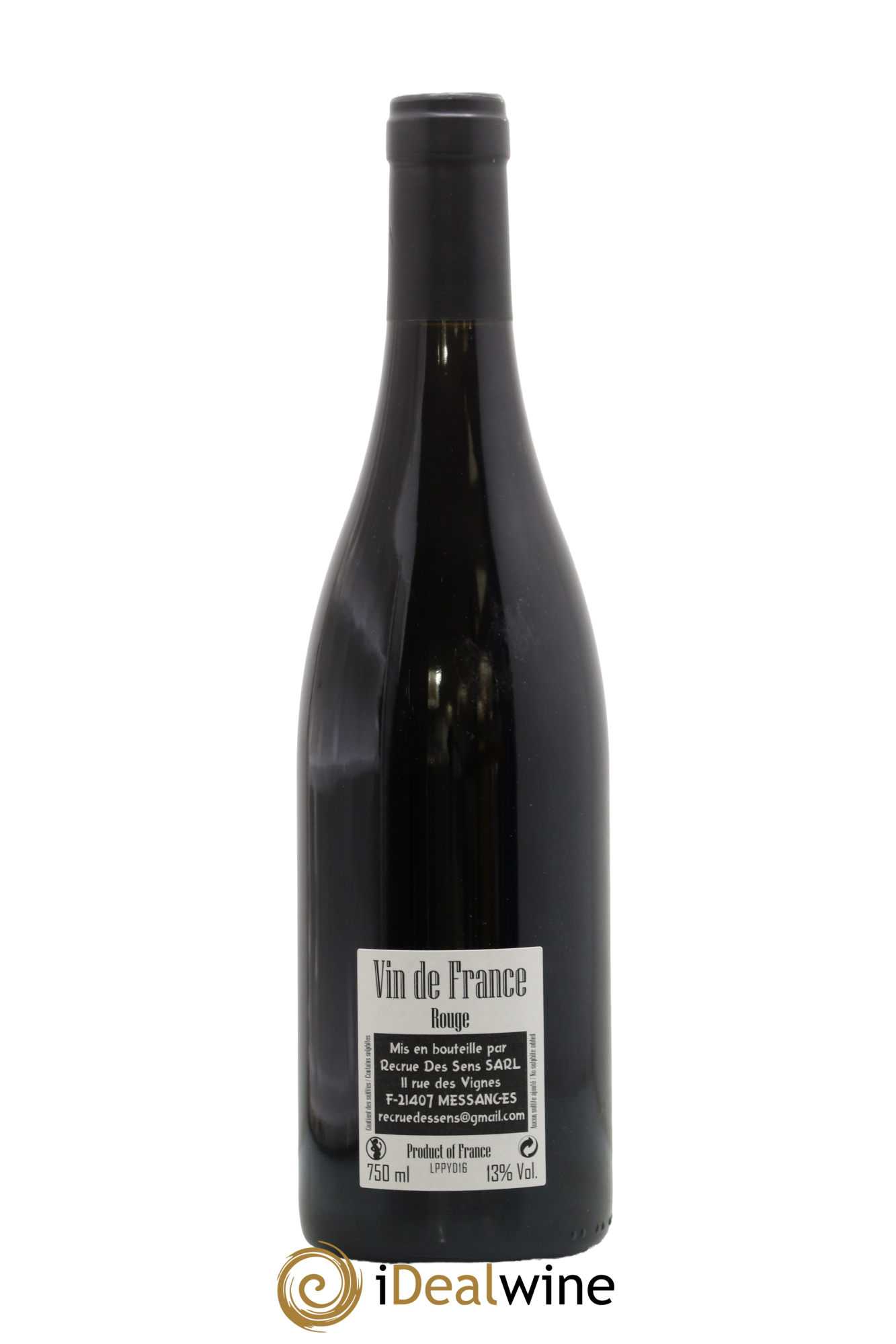 Vin de France Les 1er Ponts Yann Durieux - Recrue des Sens 2016 - Lot de 1 bouteille - 1