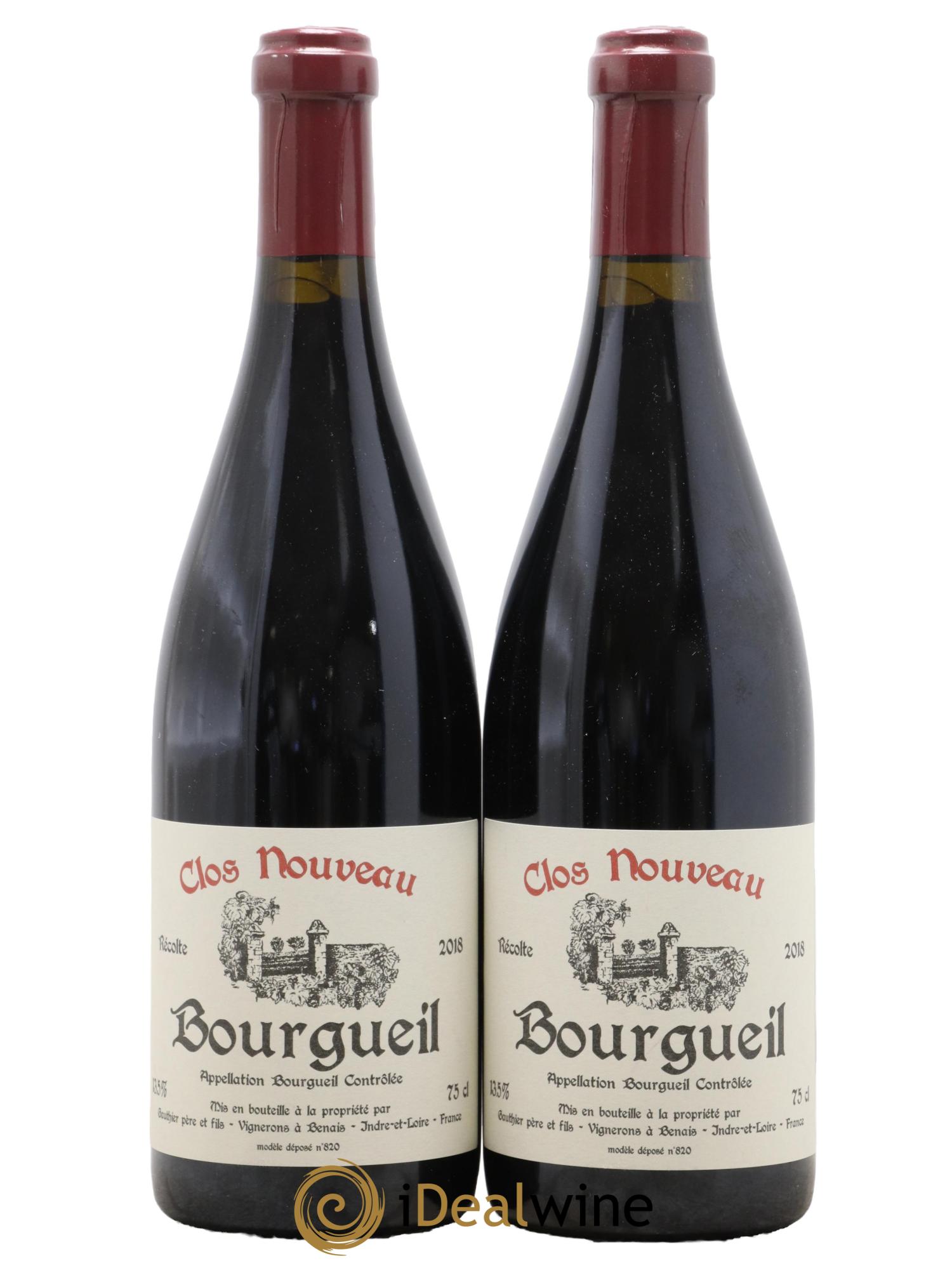 Bourgueil Clos Nouveau Domaine du Bel Air 2018 - Lot de 2 bouteilles - 0