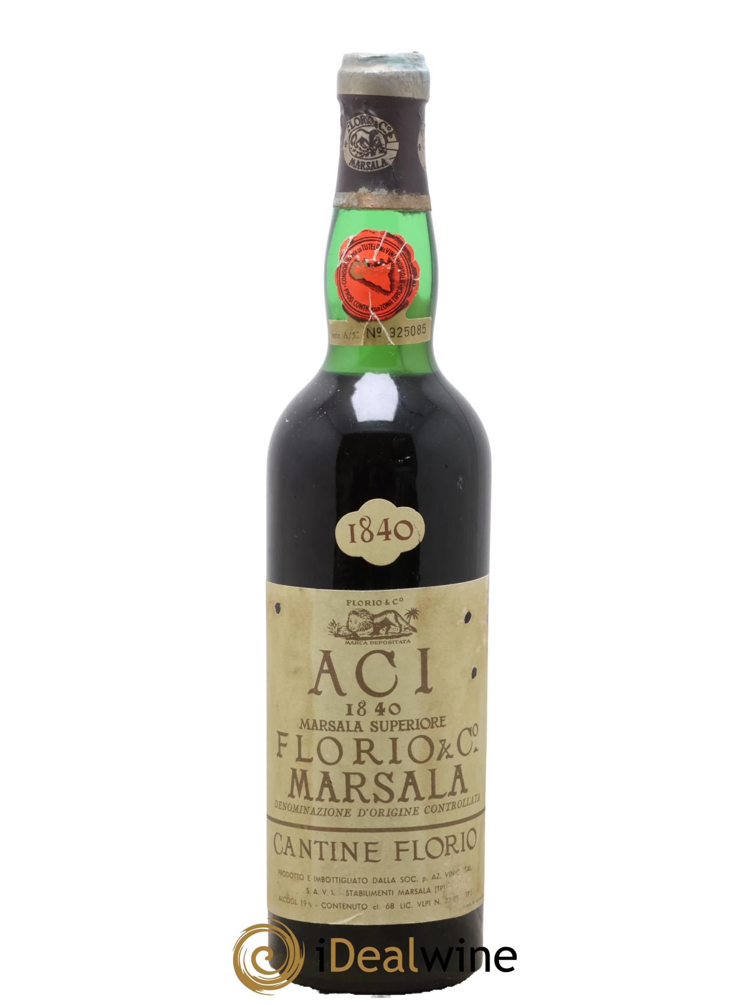 Marsala Florio Aci Cantine Florio 1840 - Lot de 1 bouteille - 0