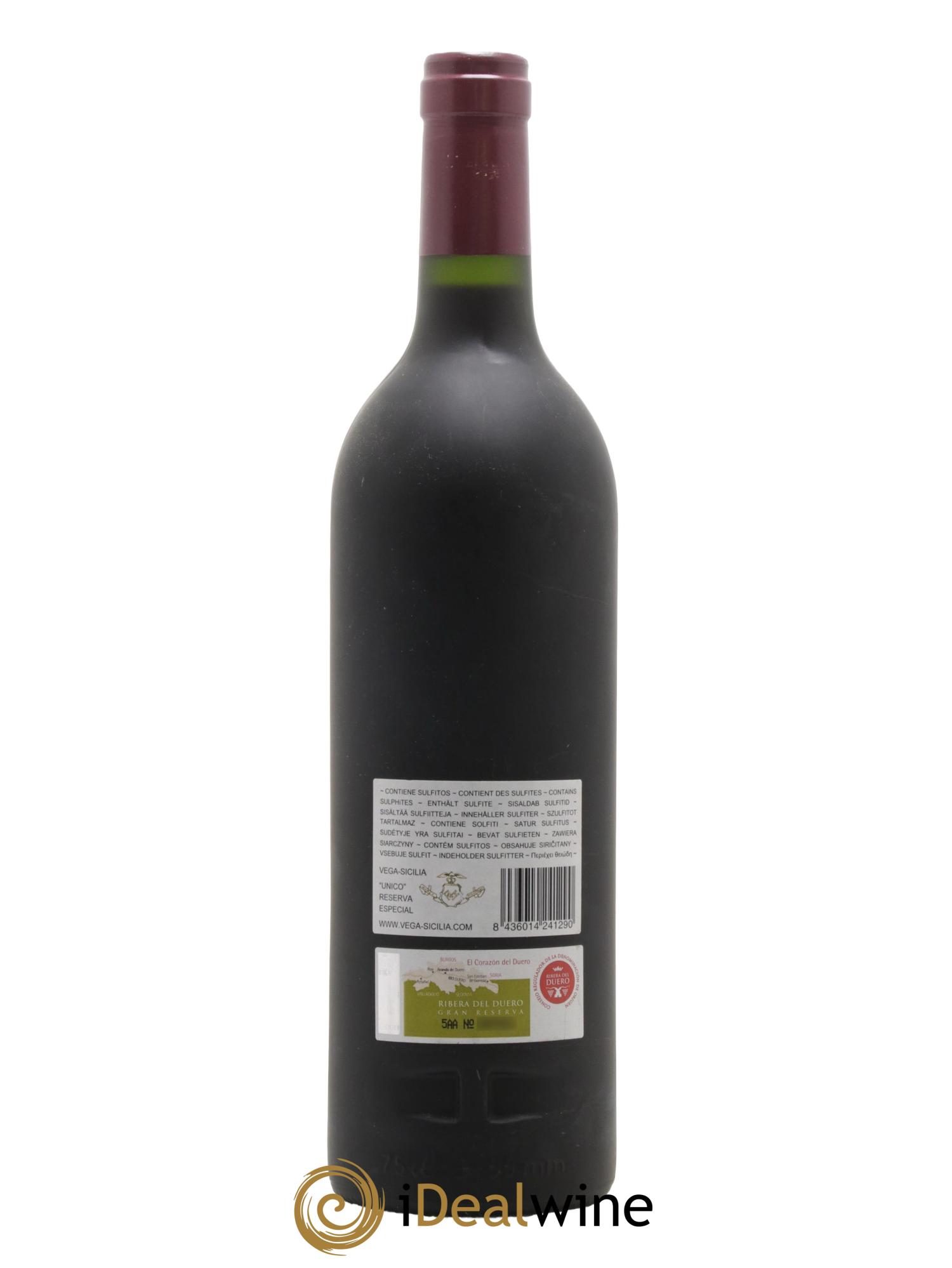 Ribera Del Duero Vega Sicilia Unico Reserva Especial Famille Alvarez - Posten von 1 Flasche - 1
