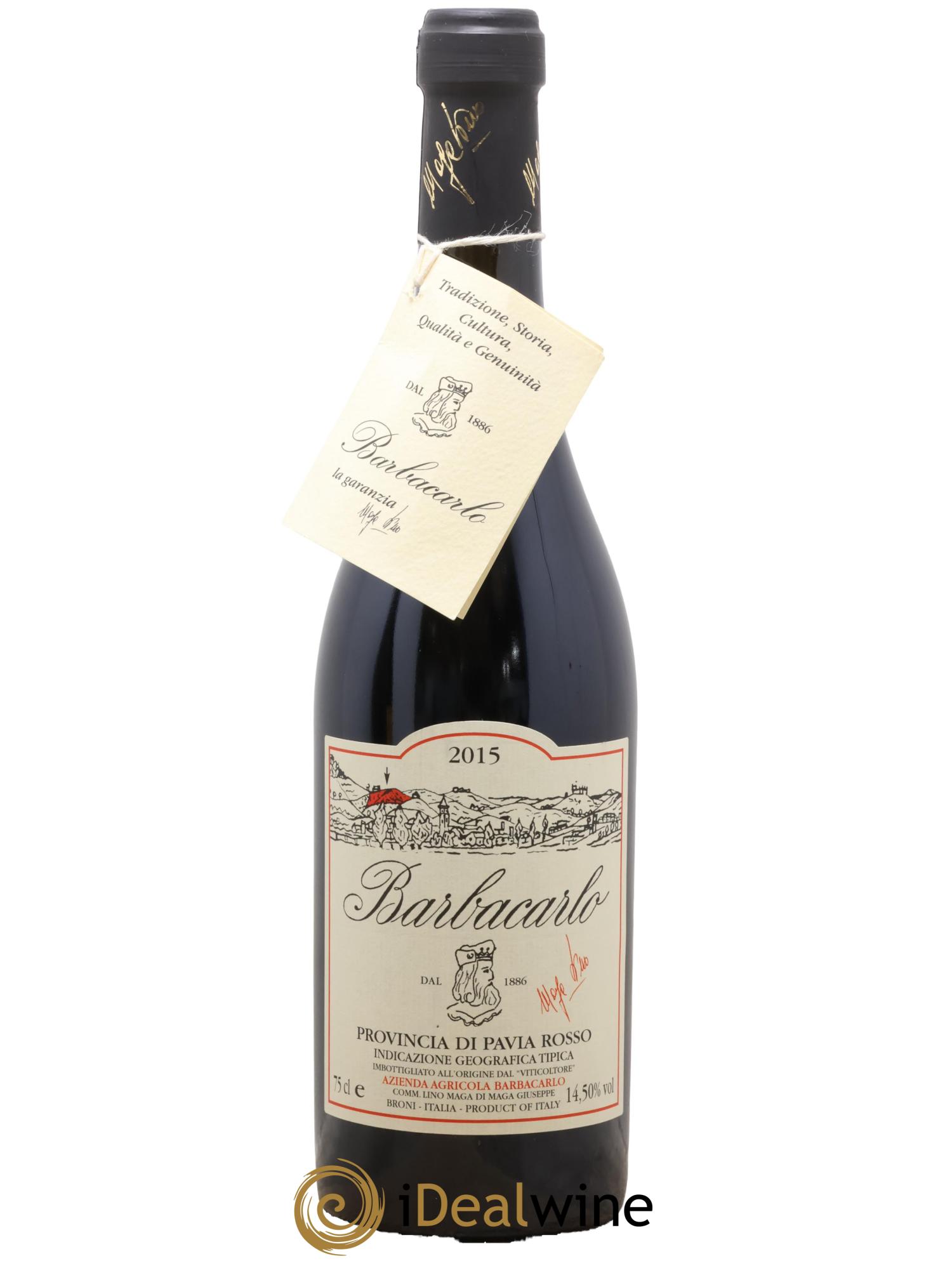 Italie Provincia di Pavia Barbacarlo 2015 - Lot de 1 bouteille - 0