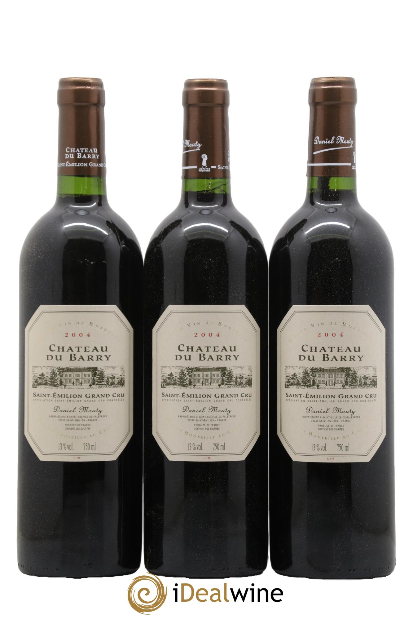 Saint-Émilion Grand Cru Château du Barry 2004 - Lot de 12 bouteilles - 1
