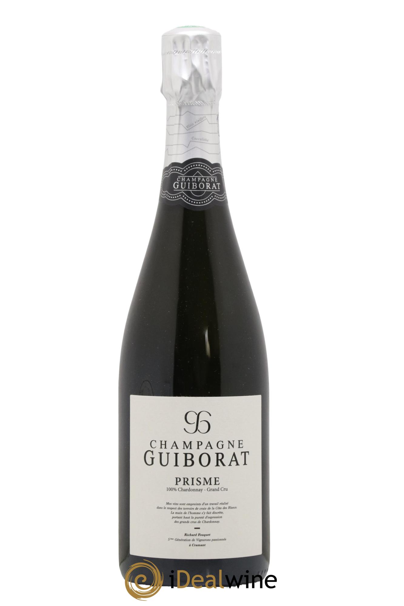 Champagne Extra Brut Blanc de Blancs Prisme Maison Guiborat 2018 - Lot de 1 bouteille - 0