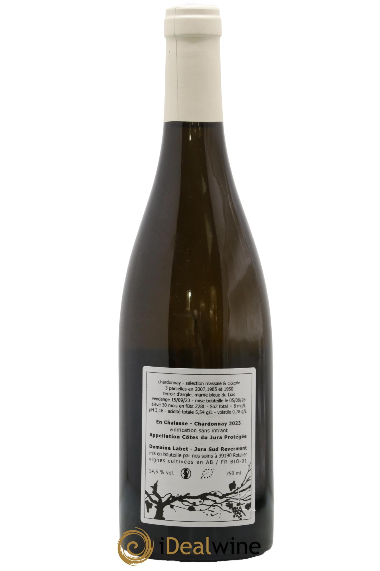 Côtes du Jura Chardonnay En Chalasse Romain - Julien - Charline Labet 2023 - Posten von 1 Flasche - 1