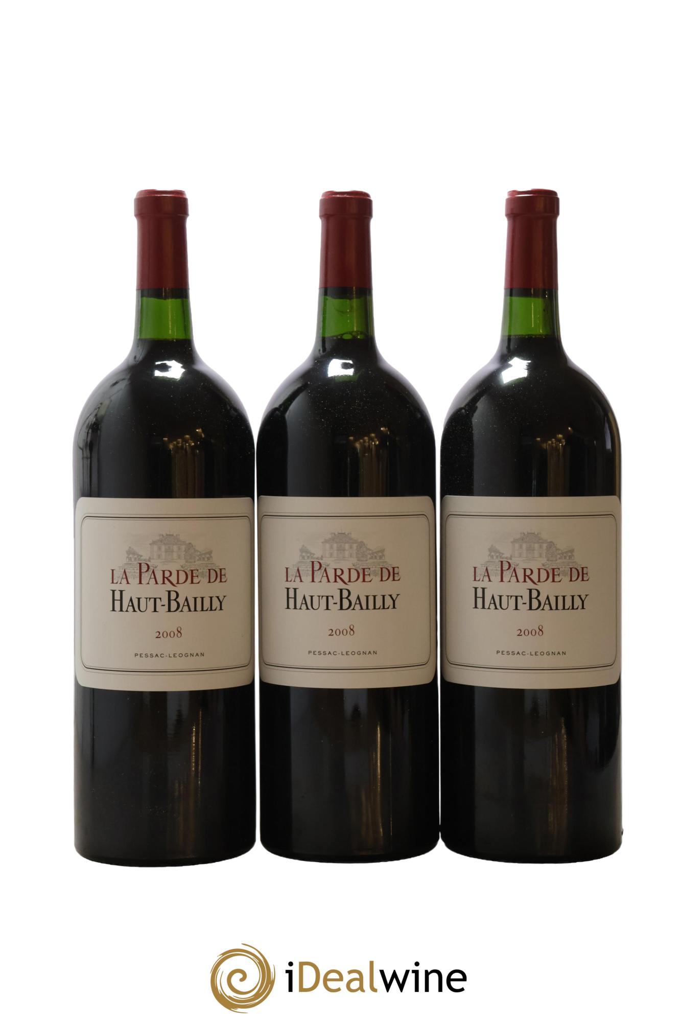 Haut Bailly II (Anciennement La Parde de Haut-Bailly) Second Vin  2008 - Posten von 6 Magnum - 2