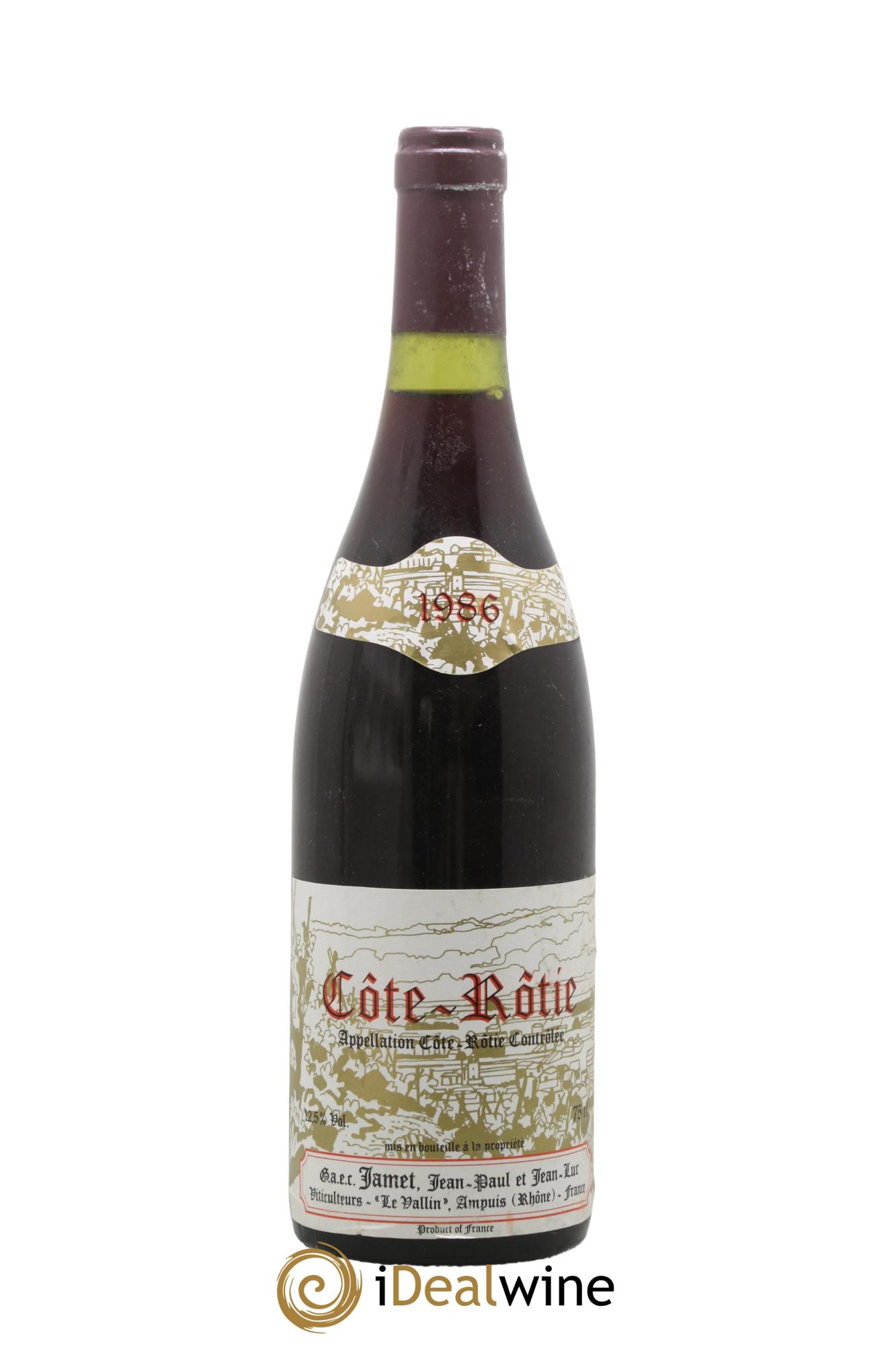 Côte-Rôtie Jamet (Domaine) 1986 - Lot de 1 bouteille - 0