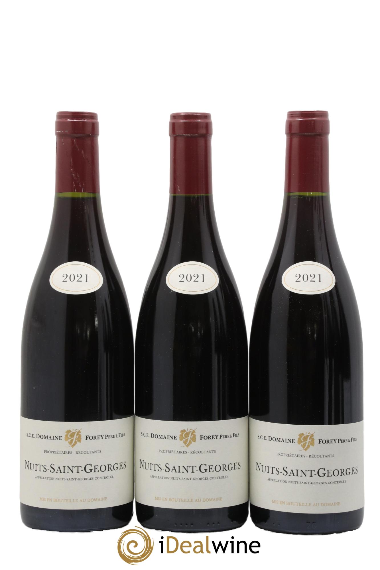 Nuits-Saint-Georges Forey Père et Fils (Domaine)  2021 - Lotto di 3 bottiglie - 0